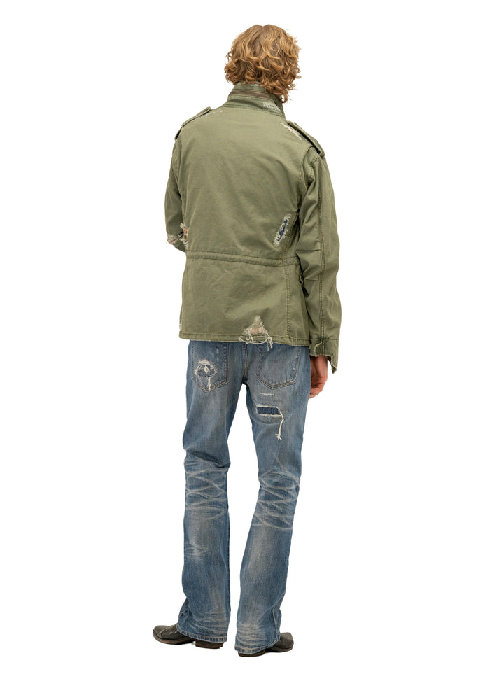 HAND REPAIRED SELVEDGE FITTED BOOTCUT DENIM