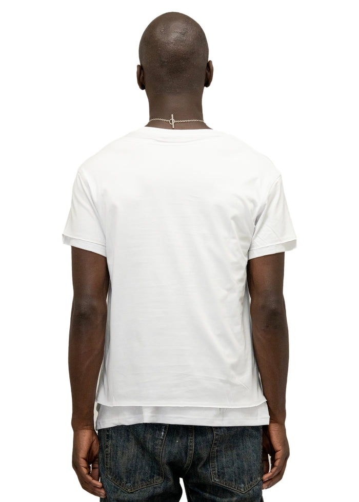 DOUBLE-LAYERED T-SHIRT WHITE