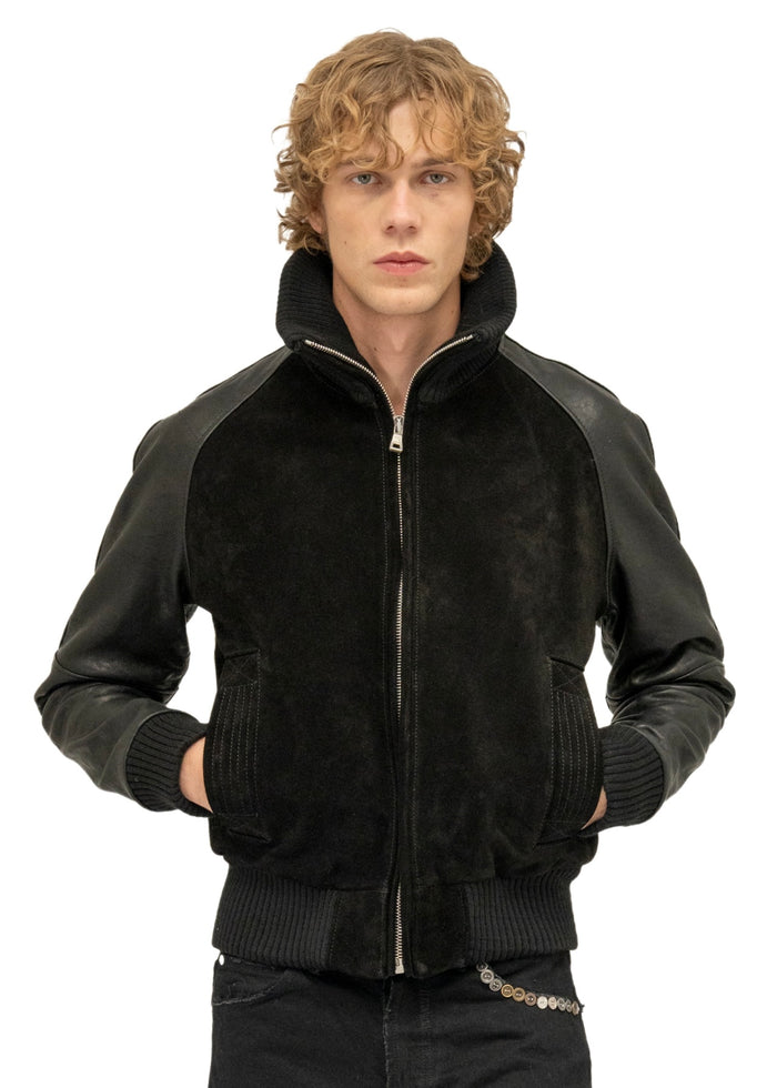 DUST ONE CUT LEATHER JACKET SUEDE