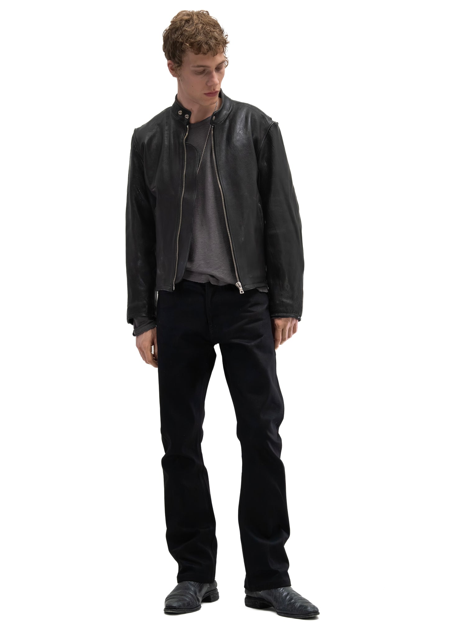 JAPANESE FITTED SELVEDGE BOOTCUT DENIM BLACK