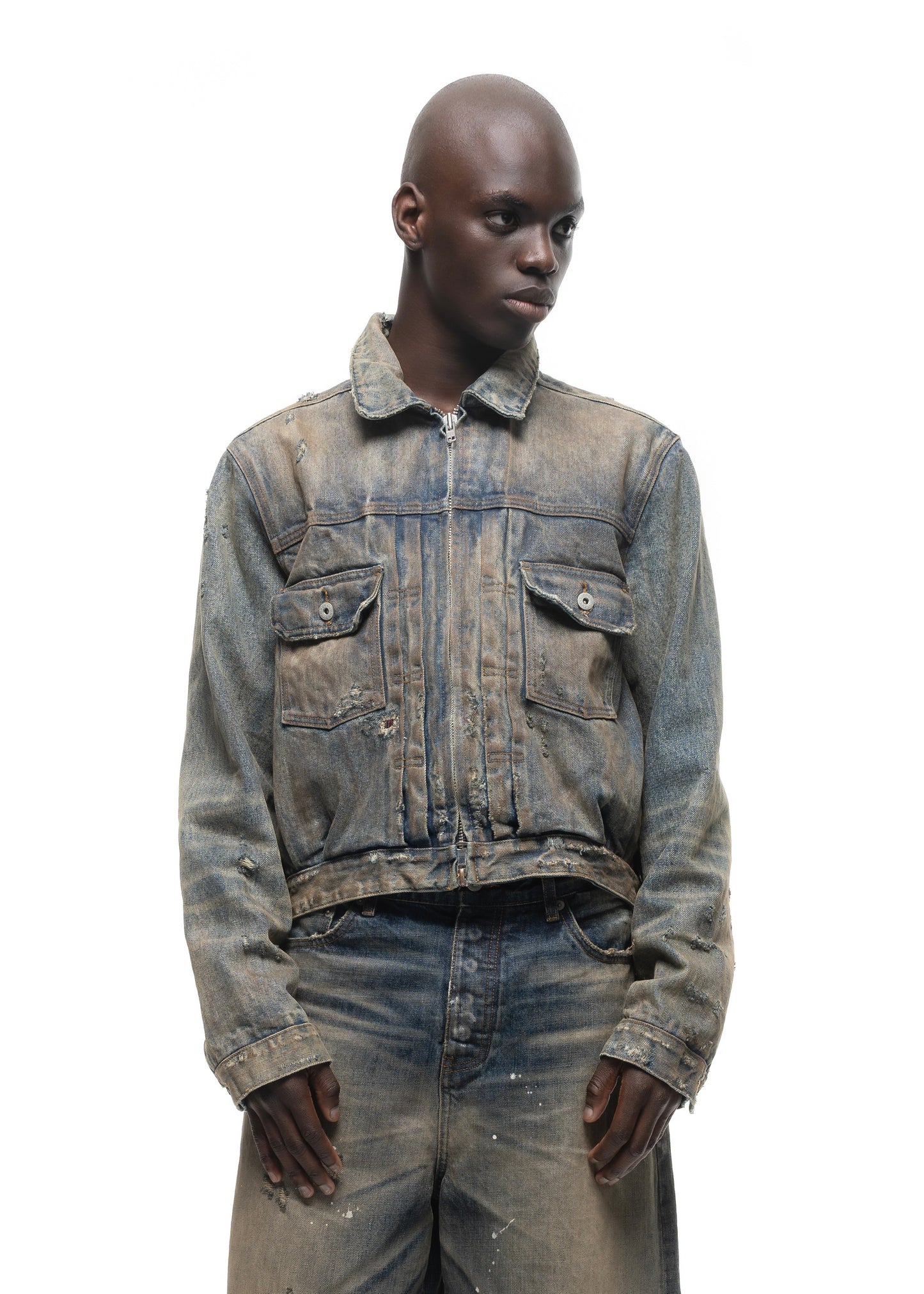 JAPANESE DUST SELVEDGE TRUCKER JACKET