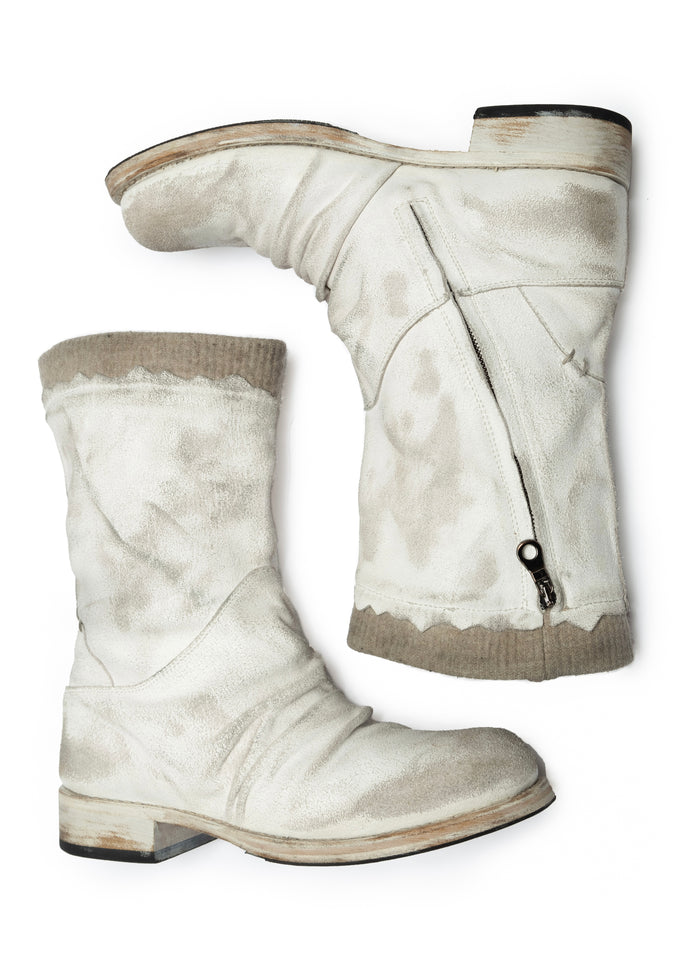 NFS COMBAT BOOTS USED WHITE