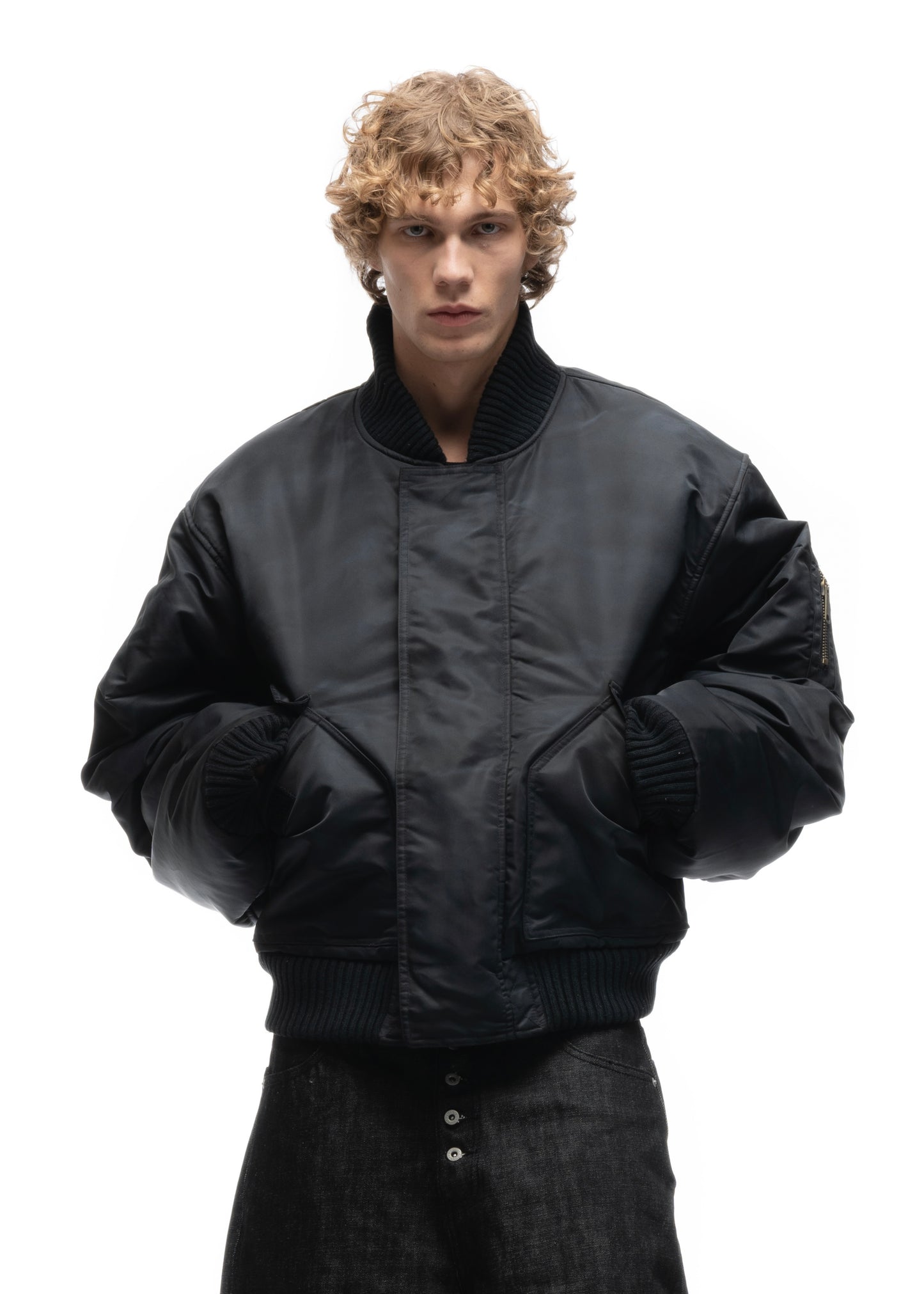 REVERSIBLE BASIC ONYX BOMBER JACKET BLACK