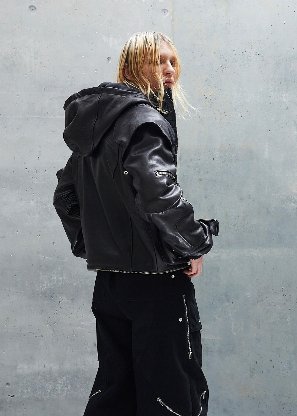 ASTRO LEATHER JACKET BLACK UNISEX