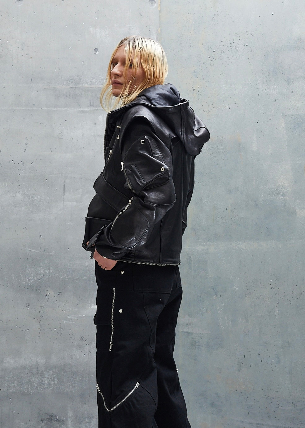 ASTRO LEATHER JACKET BLACK UNISEX