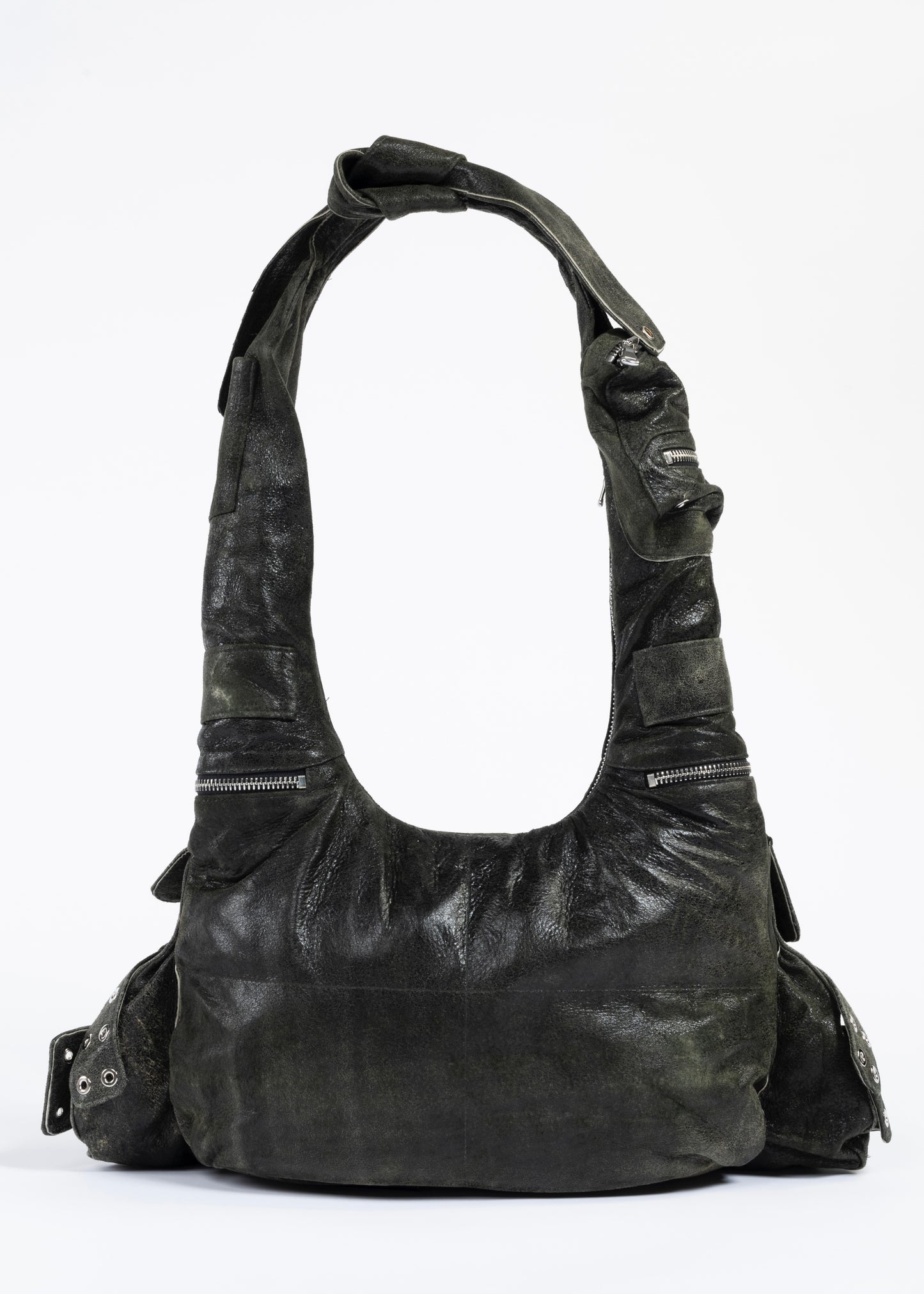 MULTIPOCKET BAG USED GREEN 003