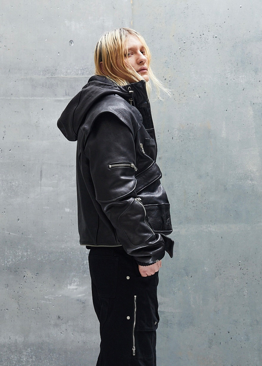 ASTRO LEATHER JACKET BLACK UNISEX