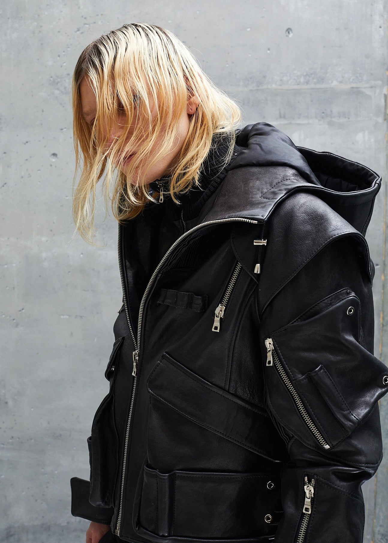 ASTRO LEATHER JACKET BLACK UNISEX