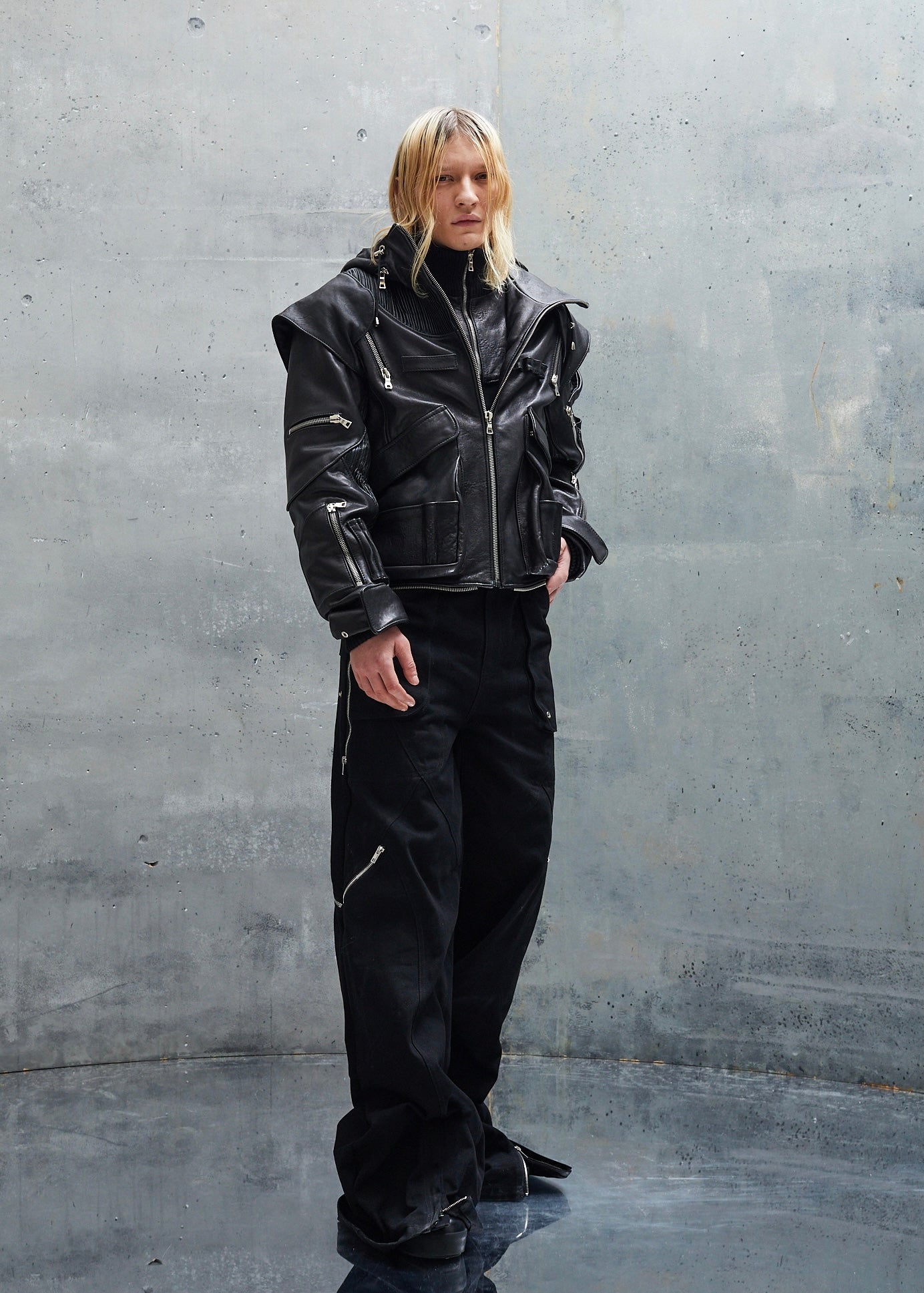ASTRO LEATHER JACKET BLACK UNISEX