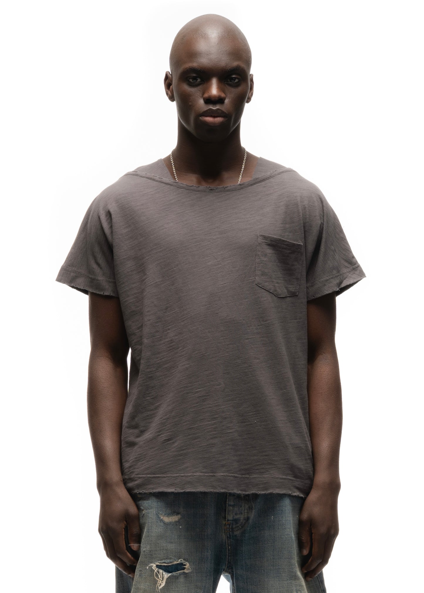 TRAPEZOID T-SHIRT GREY