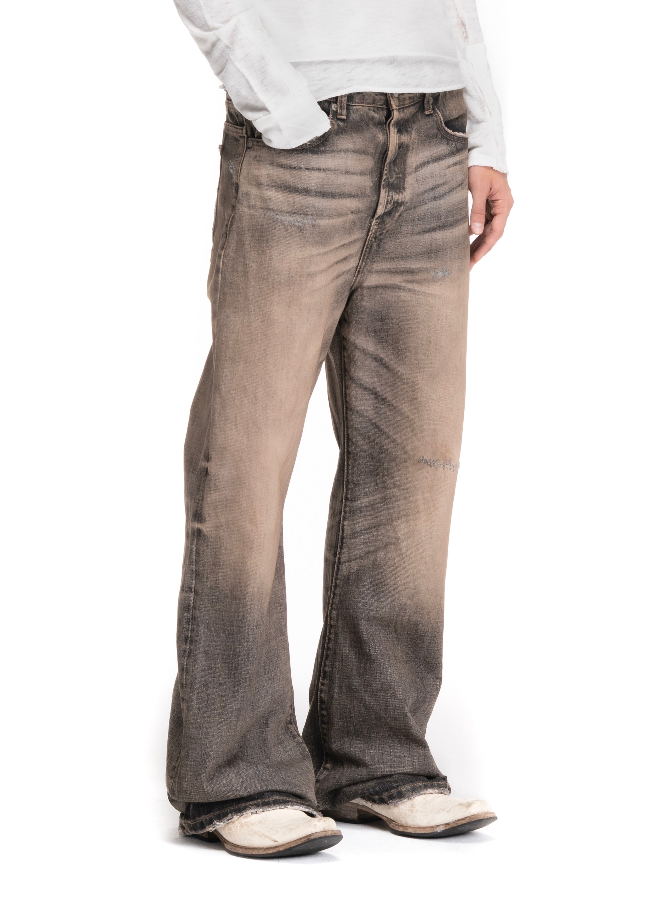 SOLAR FADE SELVEDGE DENIM BOOTCUT – NO/FAITH STUDIOS