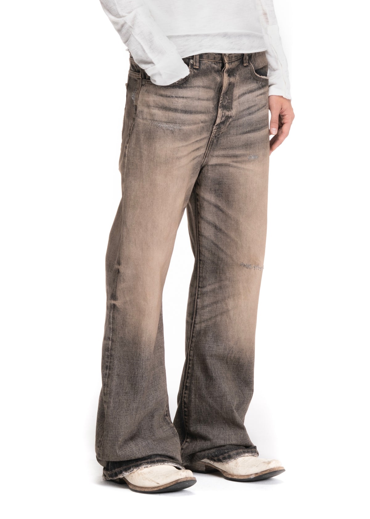 SOLAR FADE SELVEDGE DENIM BOOTCUT – NO/FAITH STUDIOS