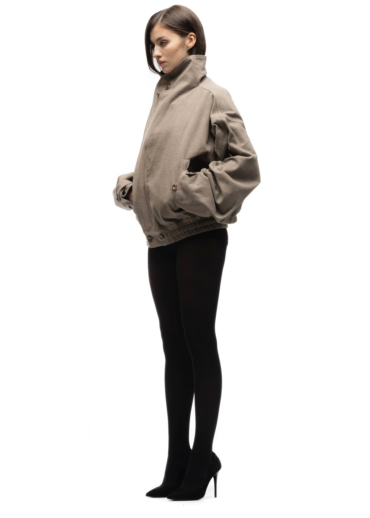 MOLESKIN JACKET BEIGE FEMALE