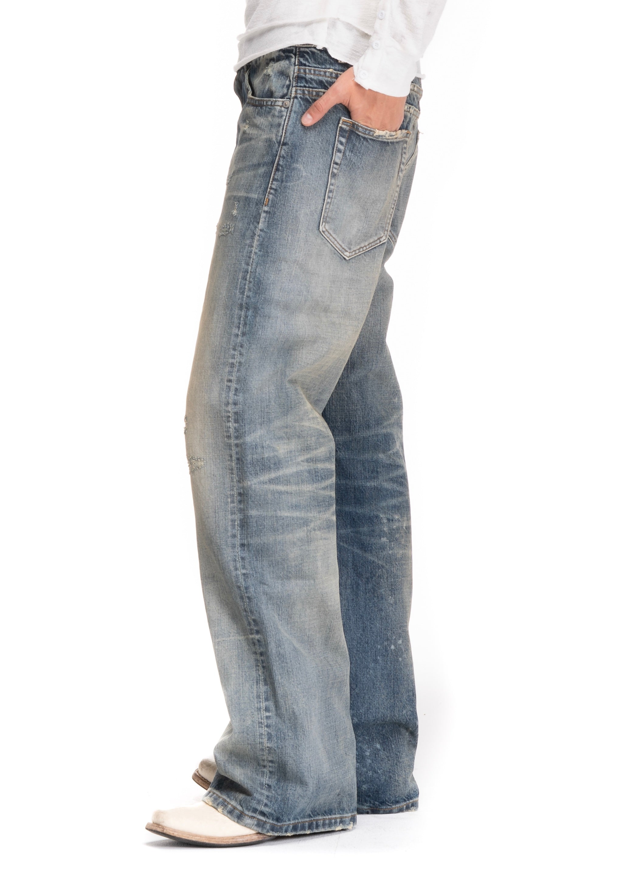 SEA SALT SELVEDGE DENIM BOOTCUT – NO/FAITH STUDIOS