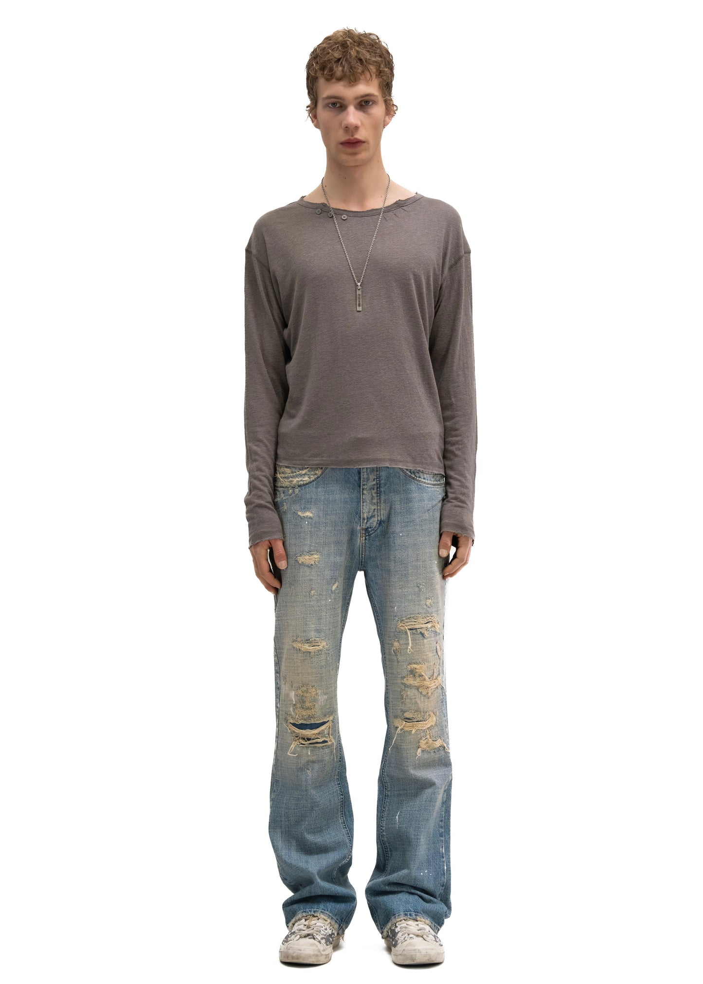 HERITAGE BUTTON-UP LONGSLEEVE TAUPE