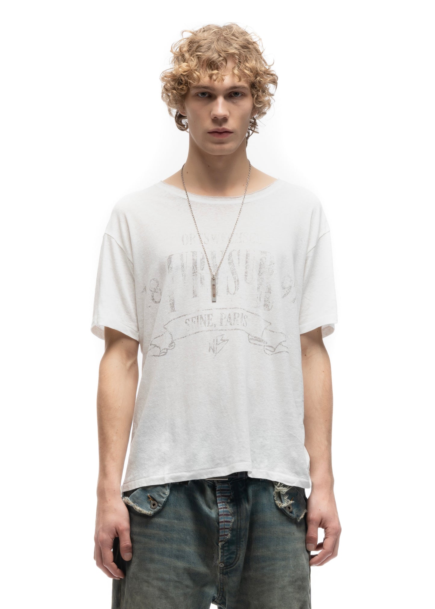 IVRY TEXTURED T-SHIRT WHITE