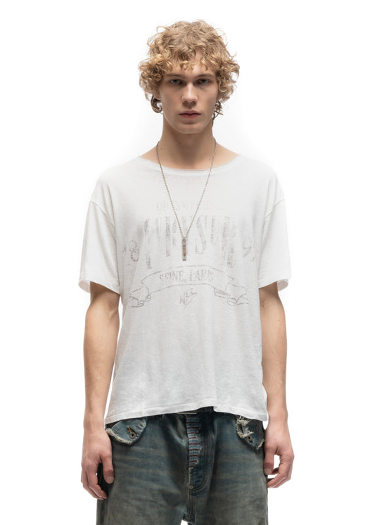 IVRY TEXTURED T-SHIRT WHITE