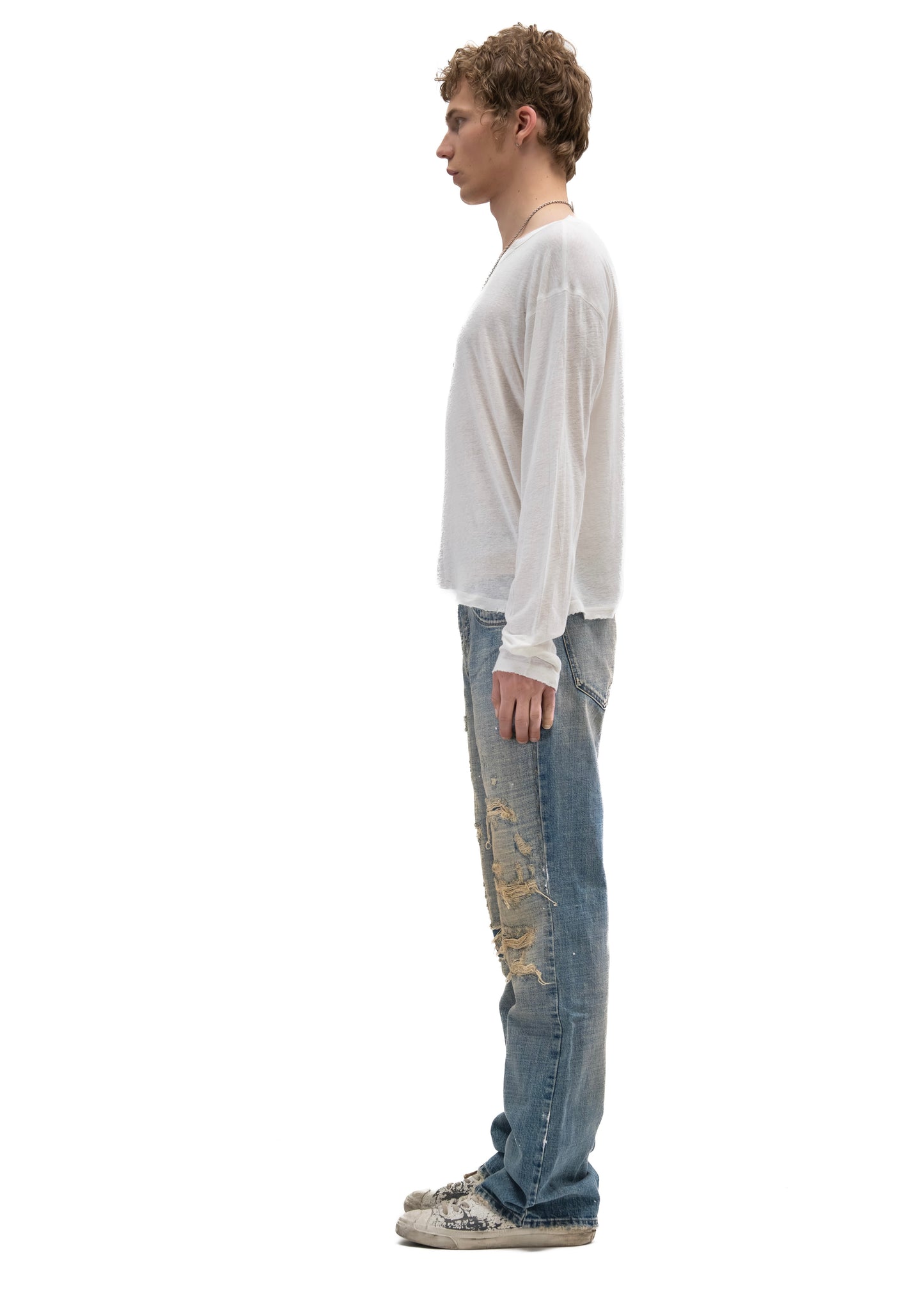 HERITAGE BUTTON-UP LONGSLEEVE WHITE