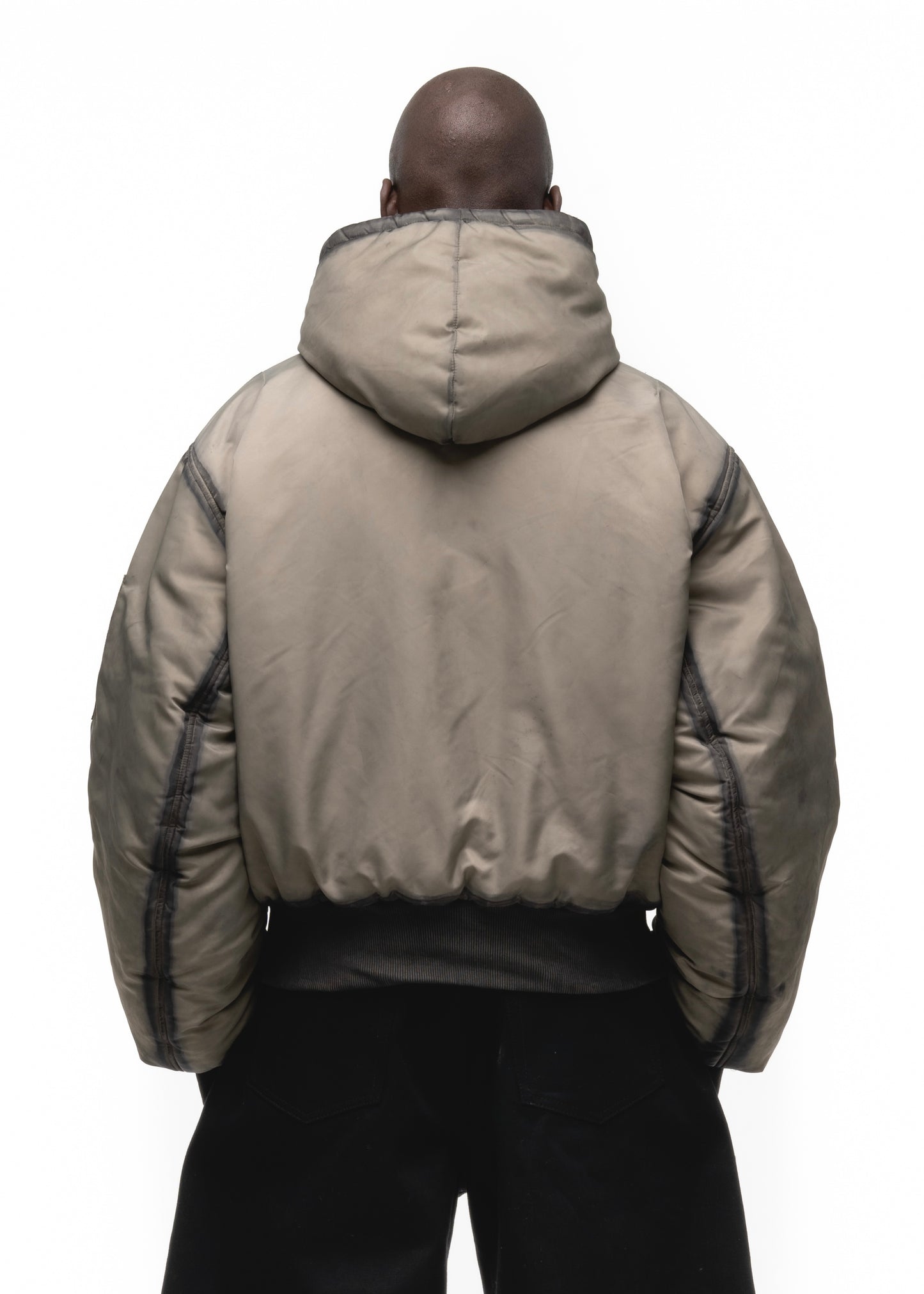 REVERSIBLE ONYX BOMBER JACKET BEIGE