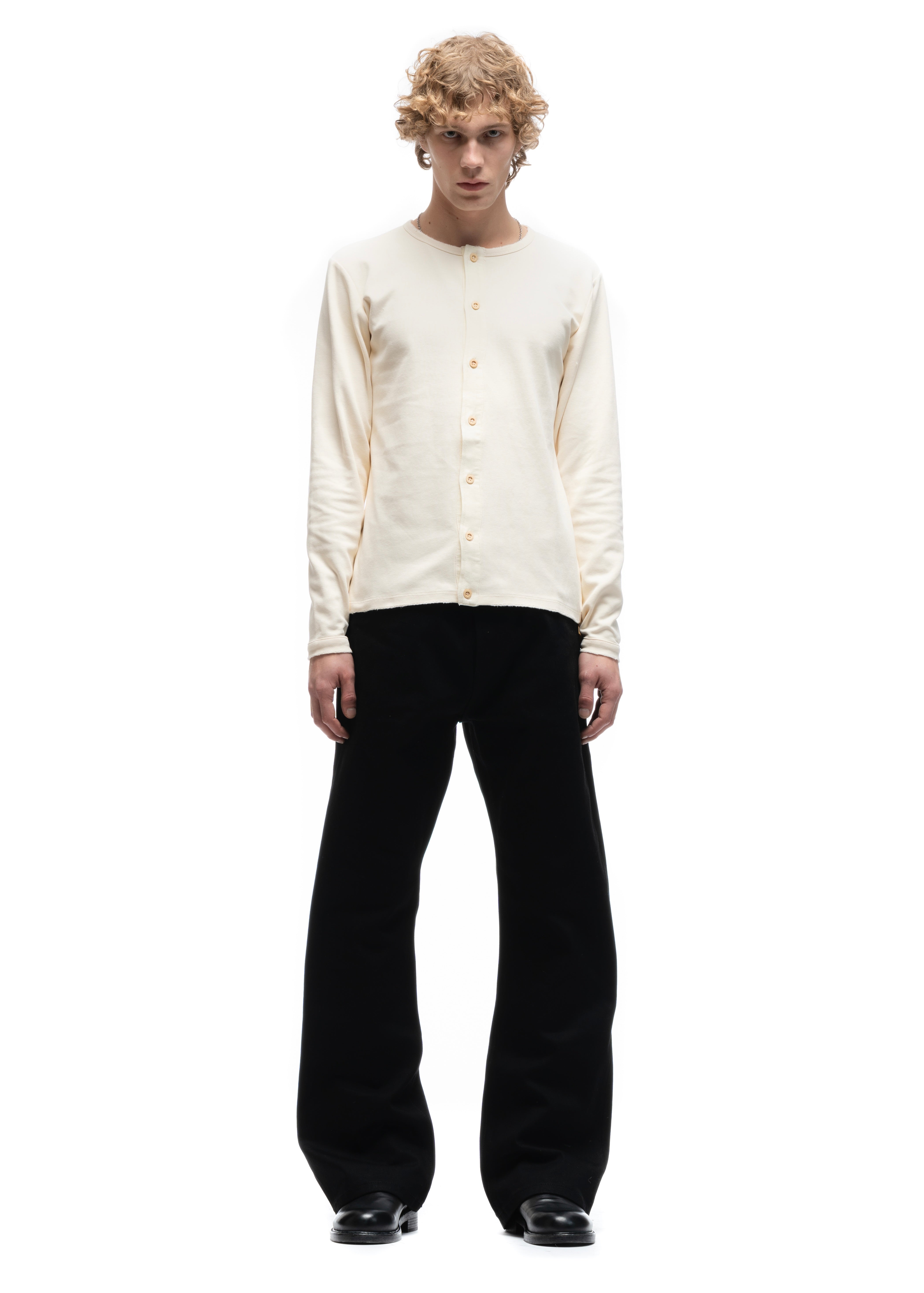 JAPANESE BUTTON-UP CARDIGAN CREAM – NO/FAITH STUDIOS