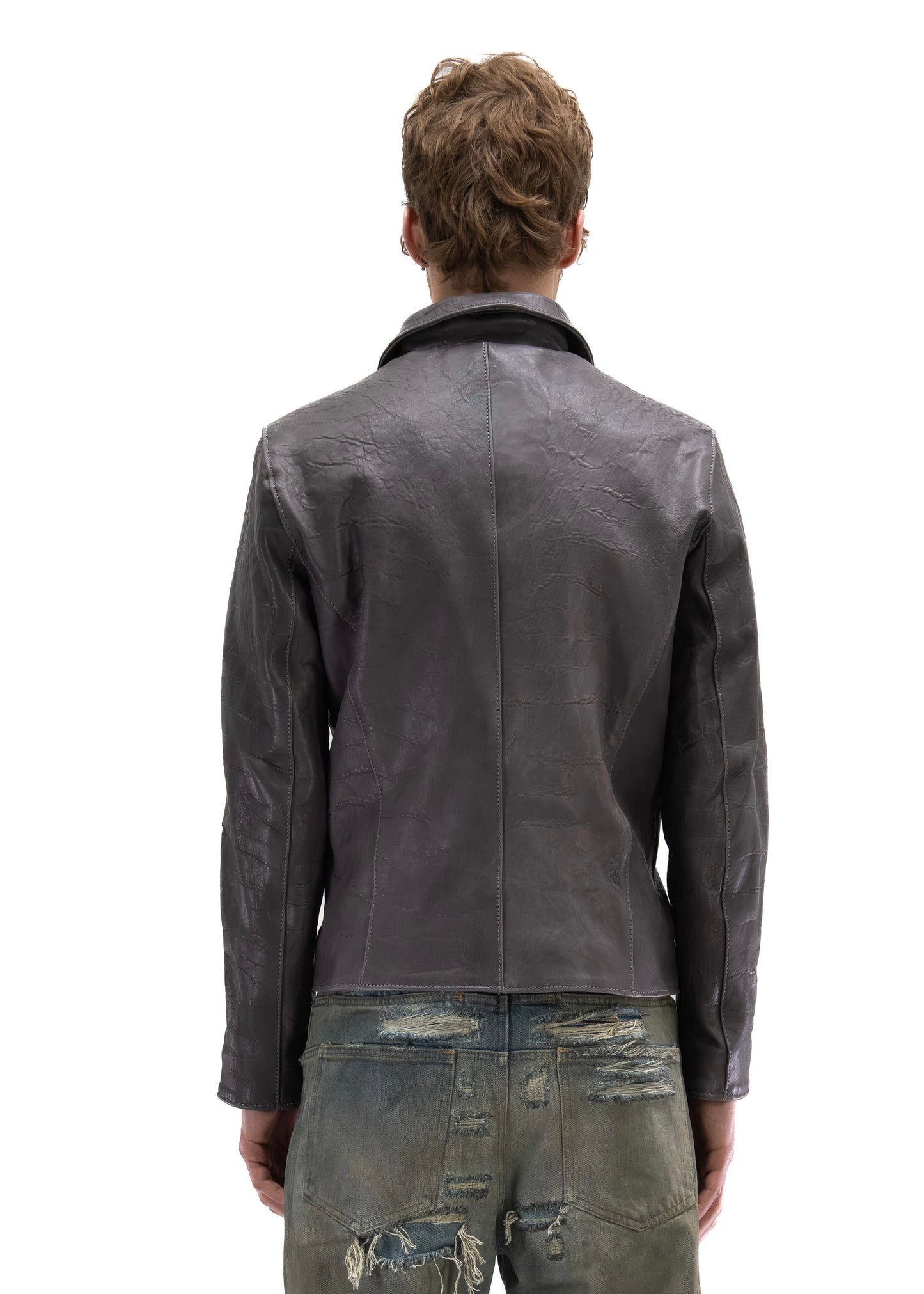 PLUM BIKER ONE CUT LEATHER JACKET