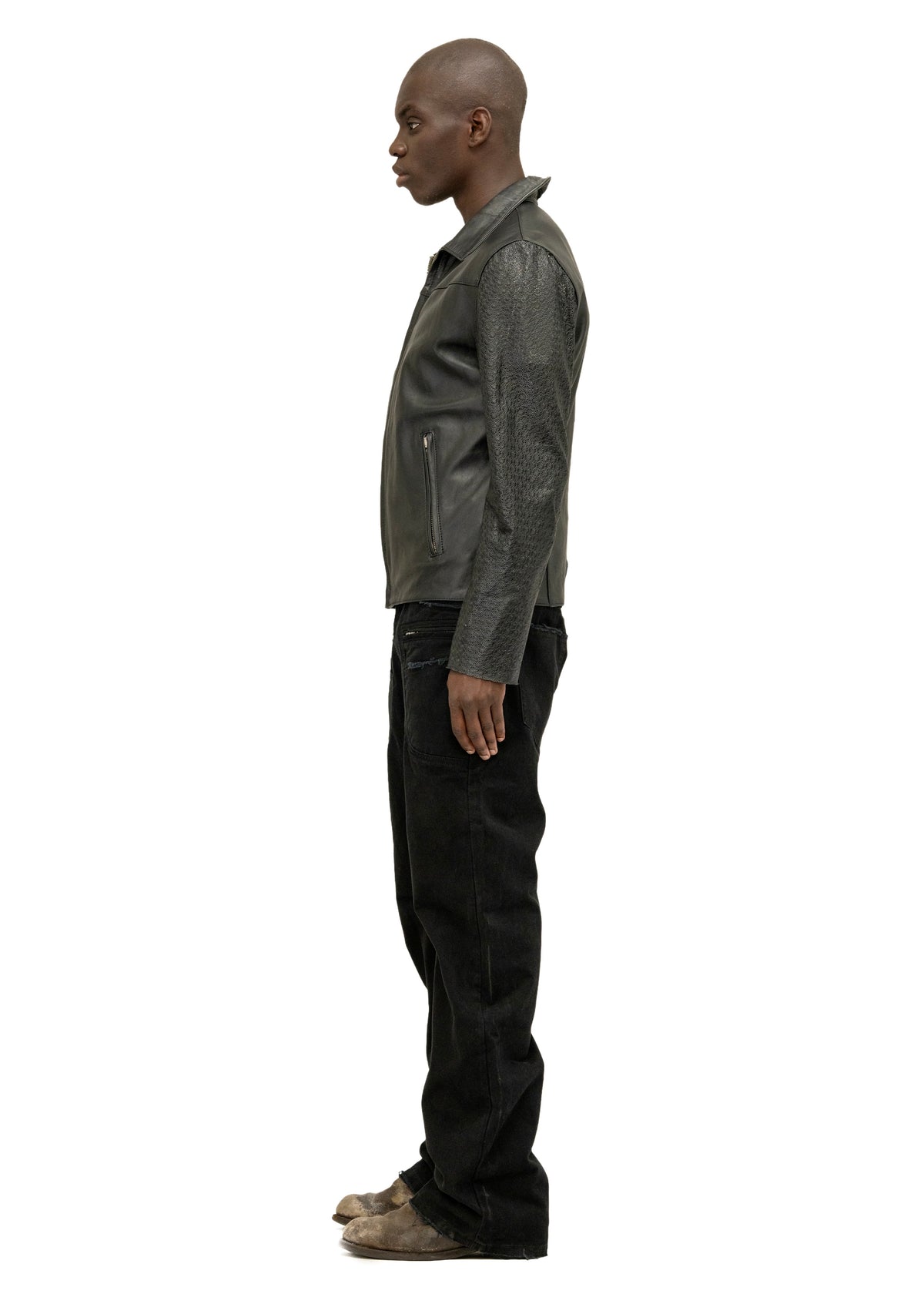 BIKER ONE CUT PERFORATED LEATHER SLEEVES