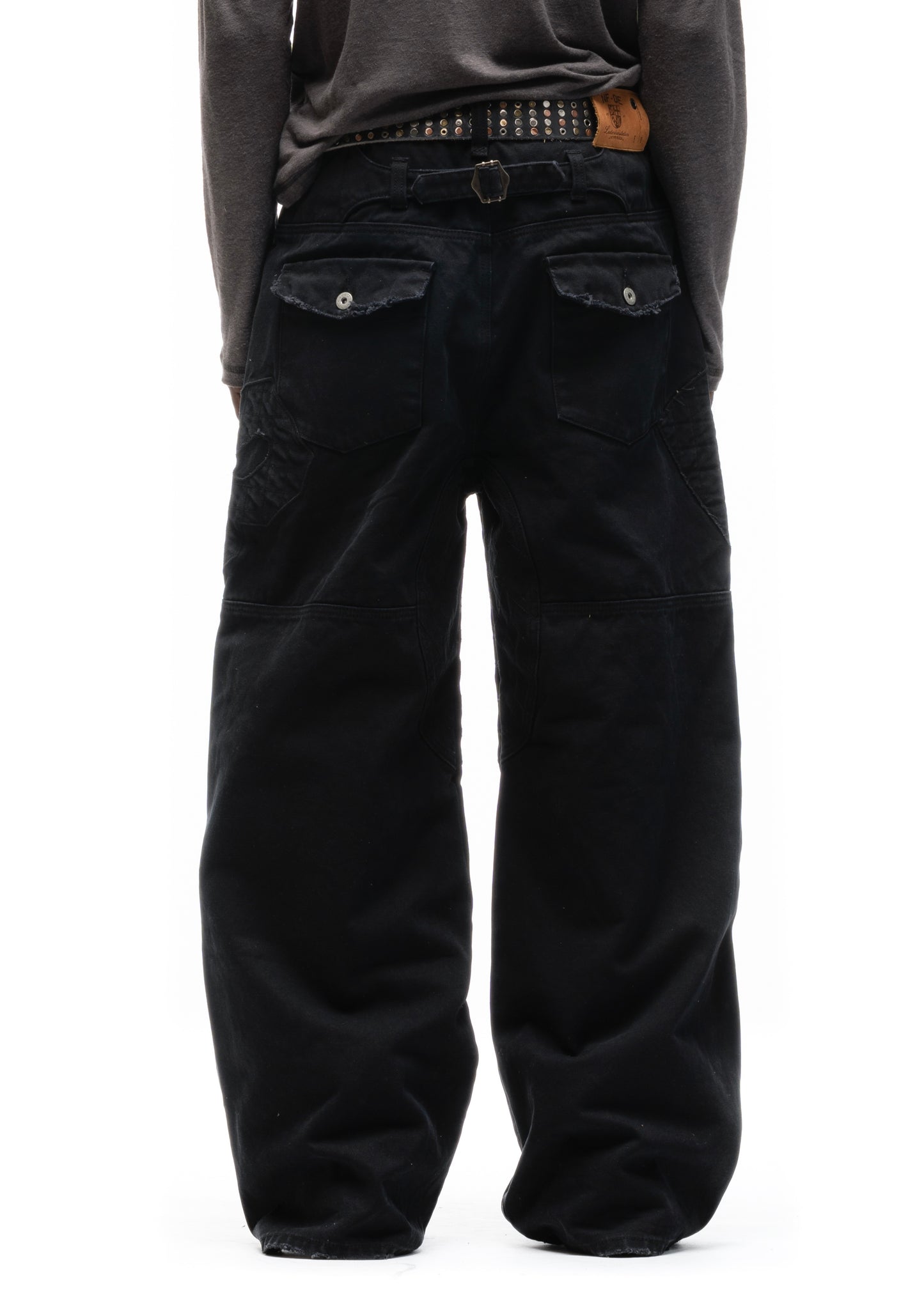 F8 REWORKED PANTS BLACK