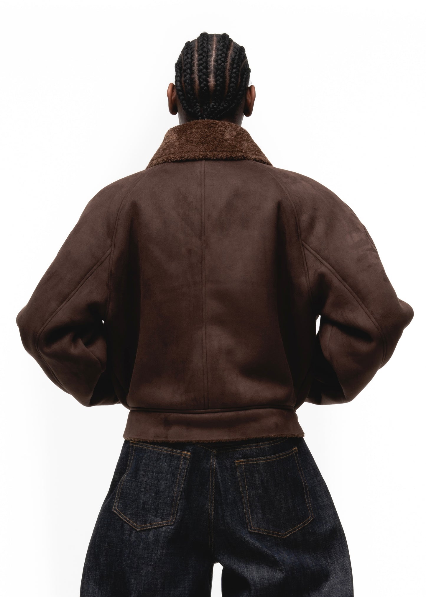 HEAVY FLIGHT SHEARLING JACKET BROWN