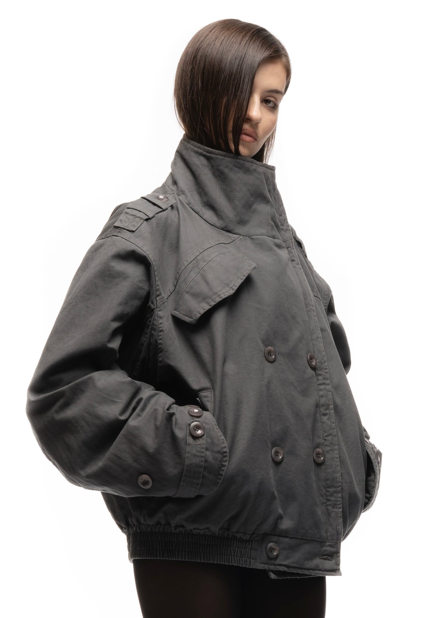 COMBAT PADDED PARKA GREY FEMALE