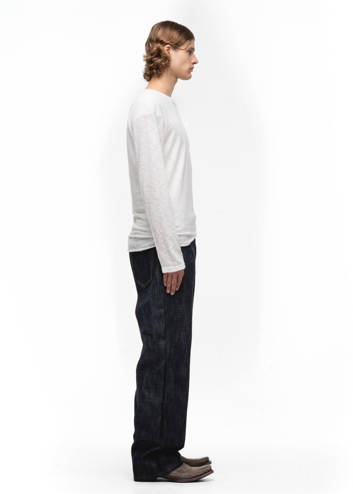 JAPANESE DOUBLE-LAYERED LONGSLEEVE WHITE