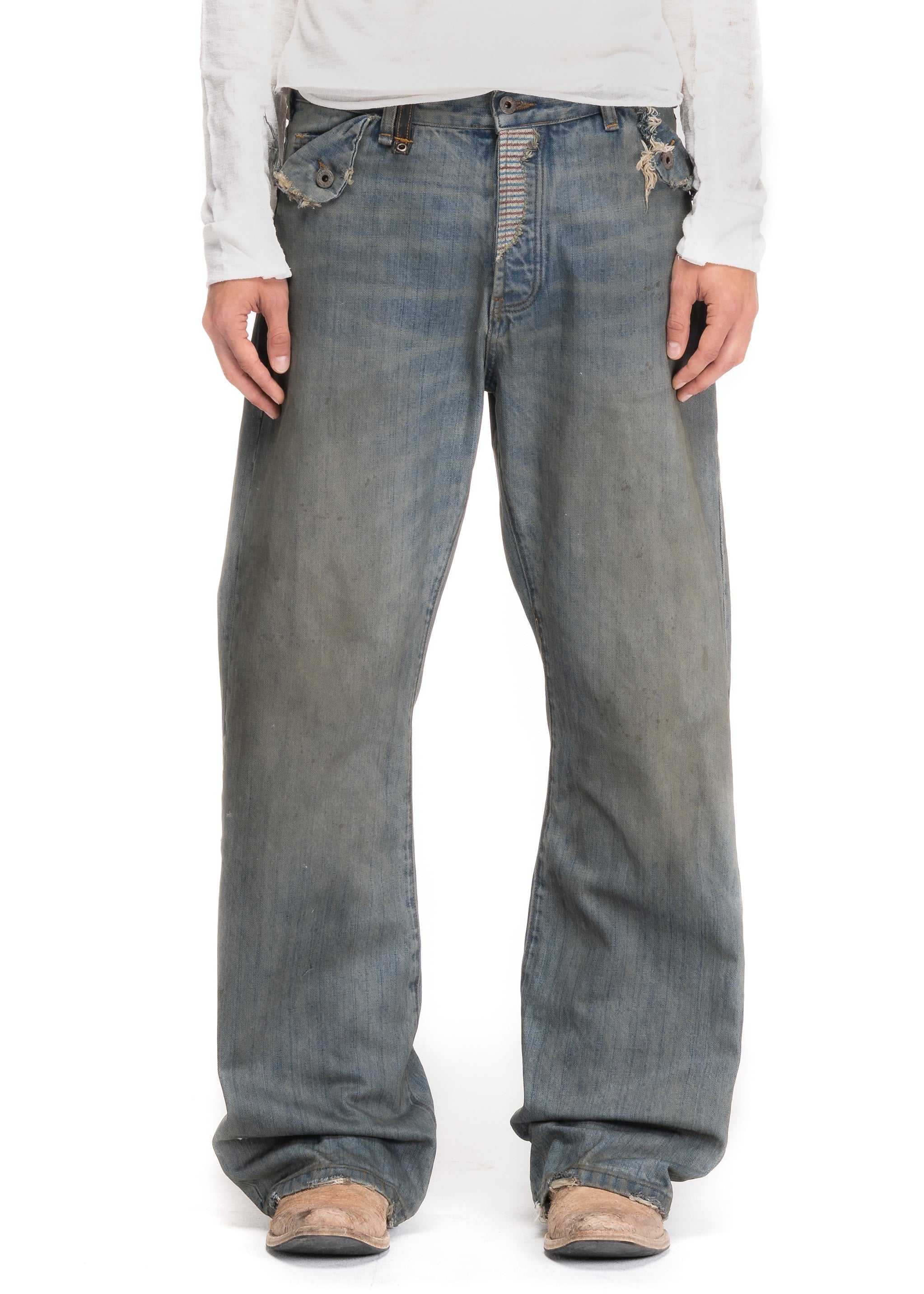 REWORKED SELVEDGE BOOTCUT DENIM – NO/FAITH STUDIOS