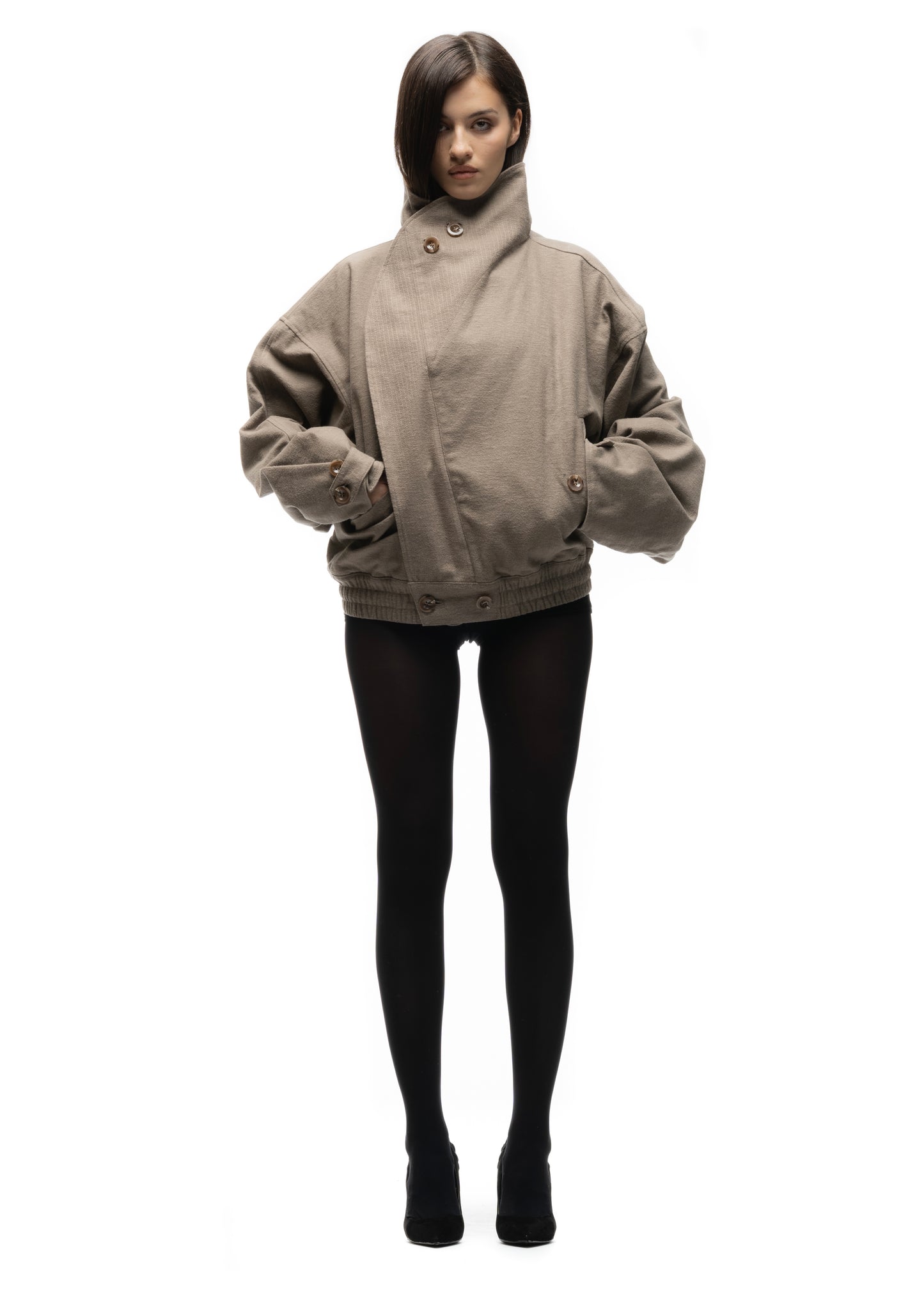 MOLESKIN JACKET BEIGE FEMALE