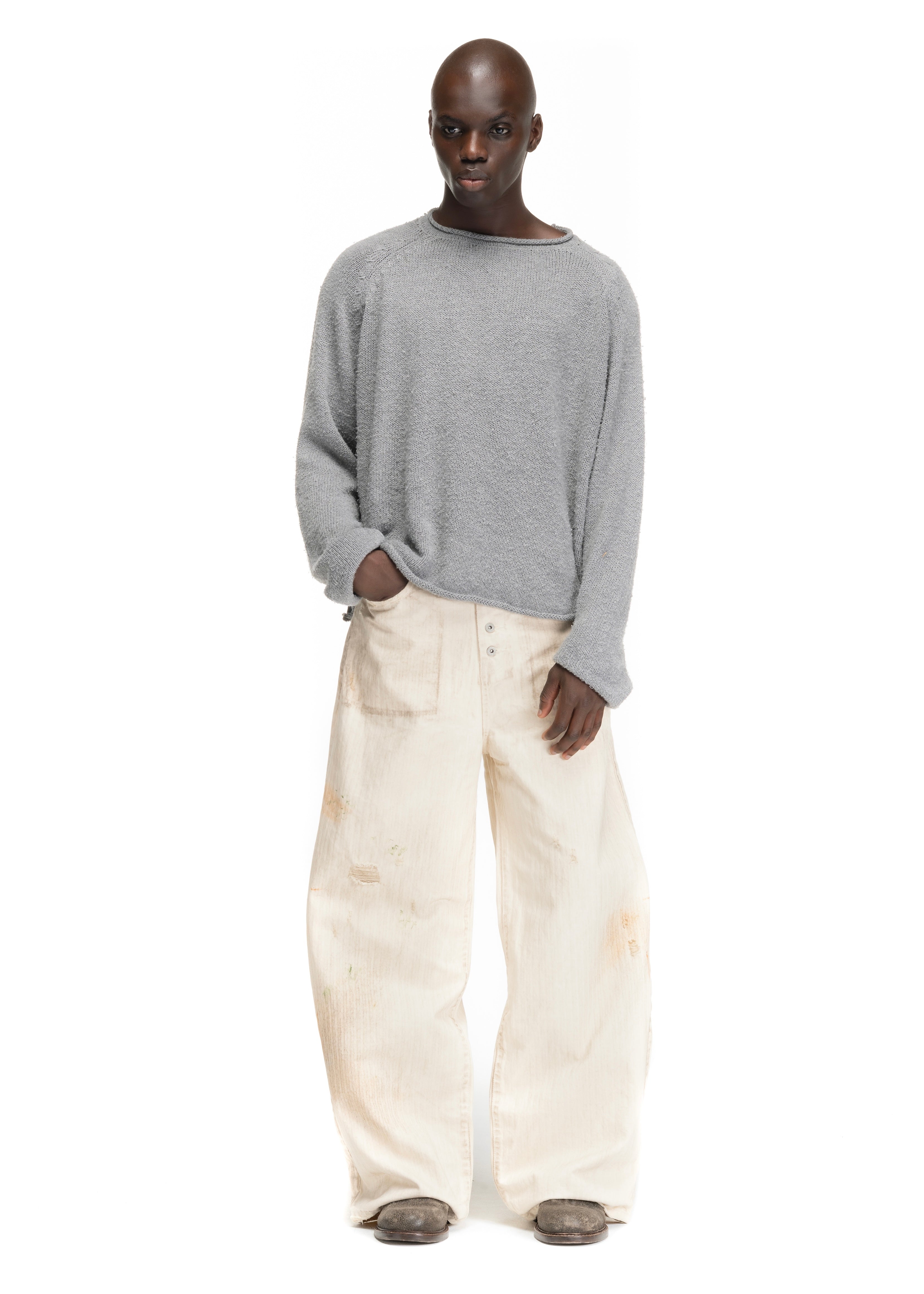 CHALK CARPENTER DENIM LOOSE FIT – NO/FAITH STUDIOS