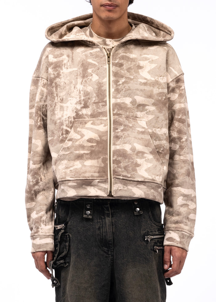 CAMO MONOGRAM ZIP JACKET