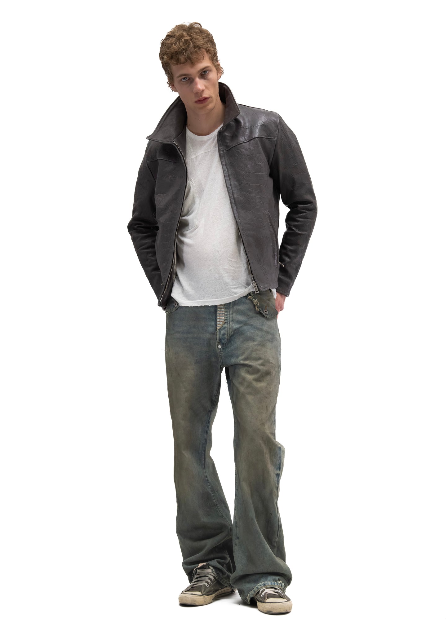 PLUM BIKER ONE CUT LEATHER JACKET