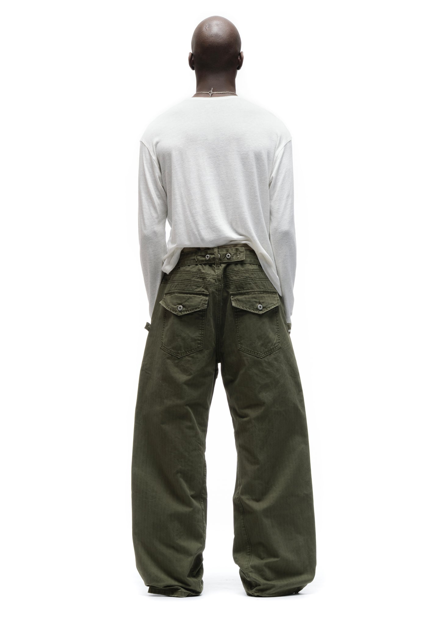 HERRINGBONE CUT KHAKI