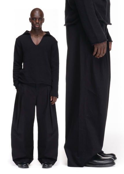 noremid ブラック刺繍ワイドパンツ レディース 大人 上品 拘りの配色が効くインド手刺繍ワイドパンツ alwc