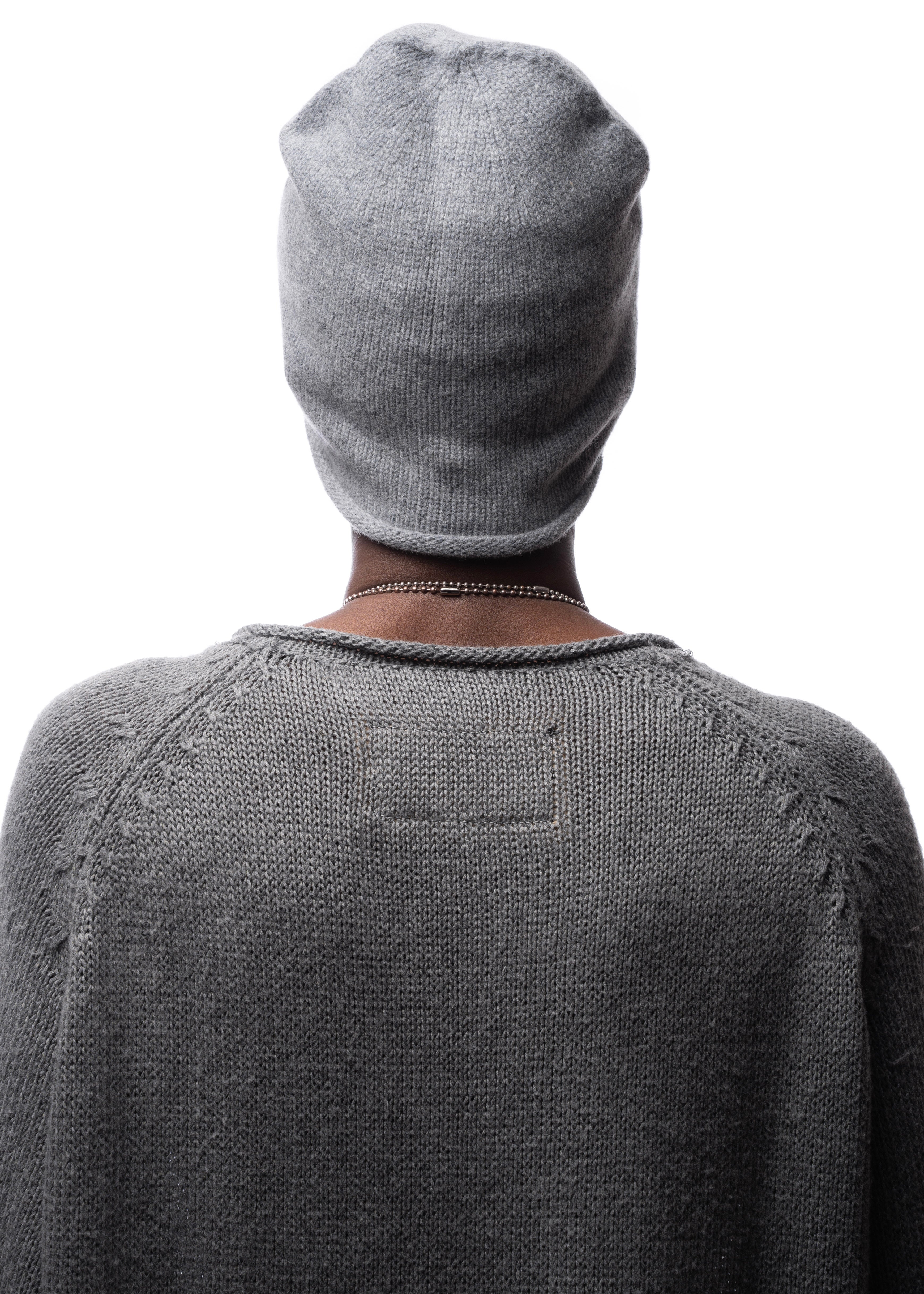 ALASKA WOOL BEANIE DARK GREY – NO/FAITH STUDIOS