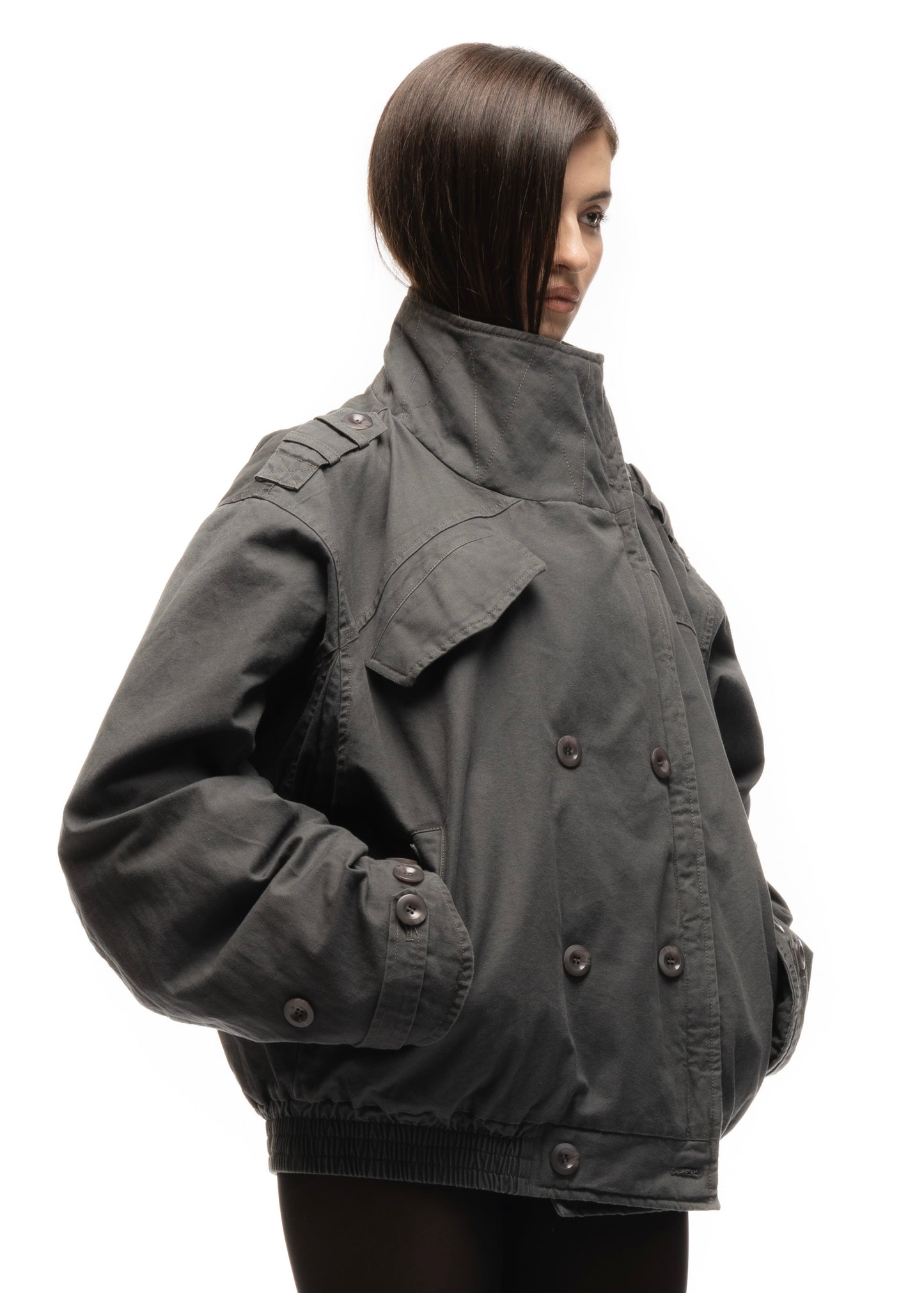 COMBAT PADDED PARKA GREY FEMALE