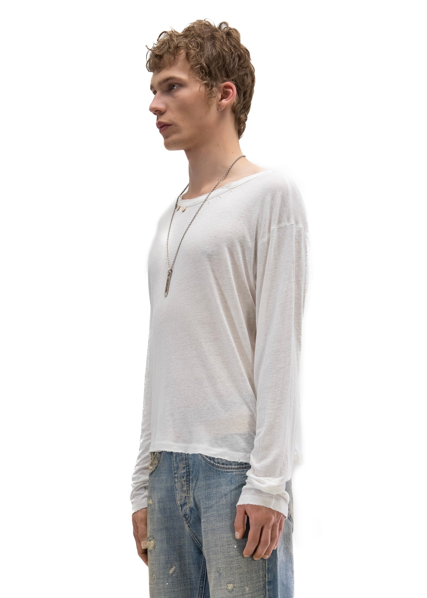 HERITAGE BUTTON-UP LONGSLEEVE WHITE