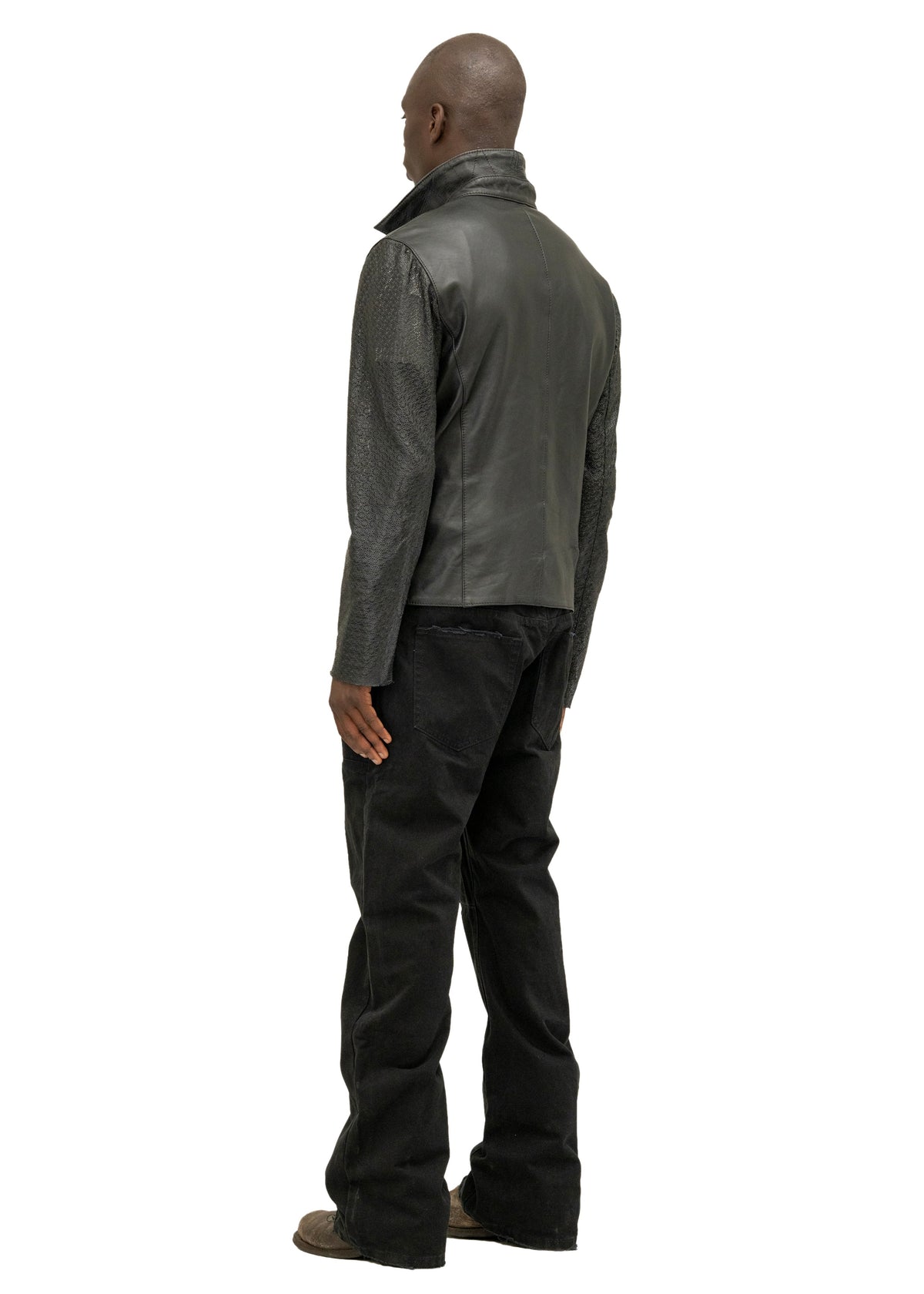 BIKER ONE CUT PERFORATED LEATHER SLEEVES