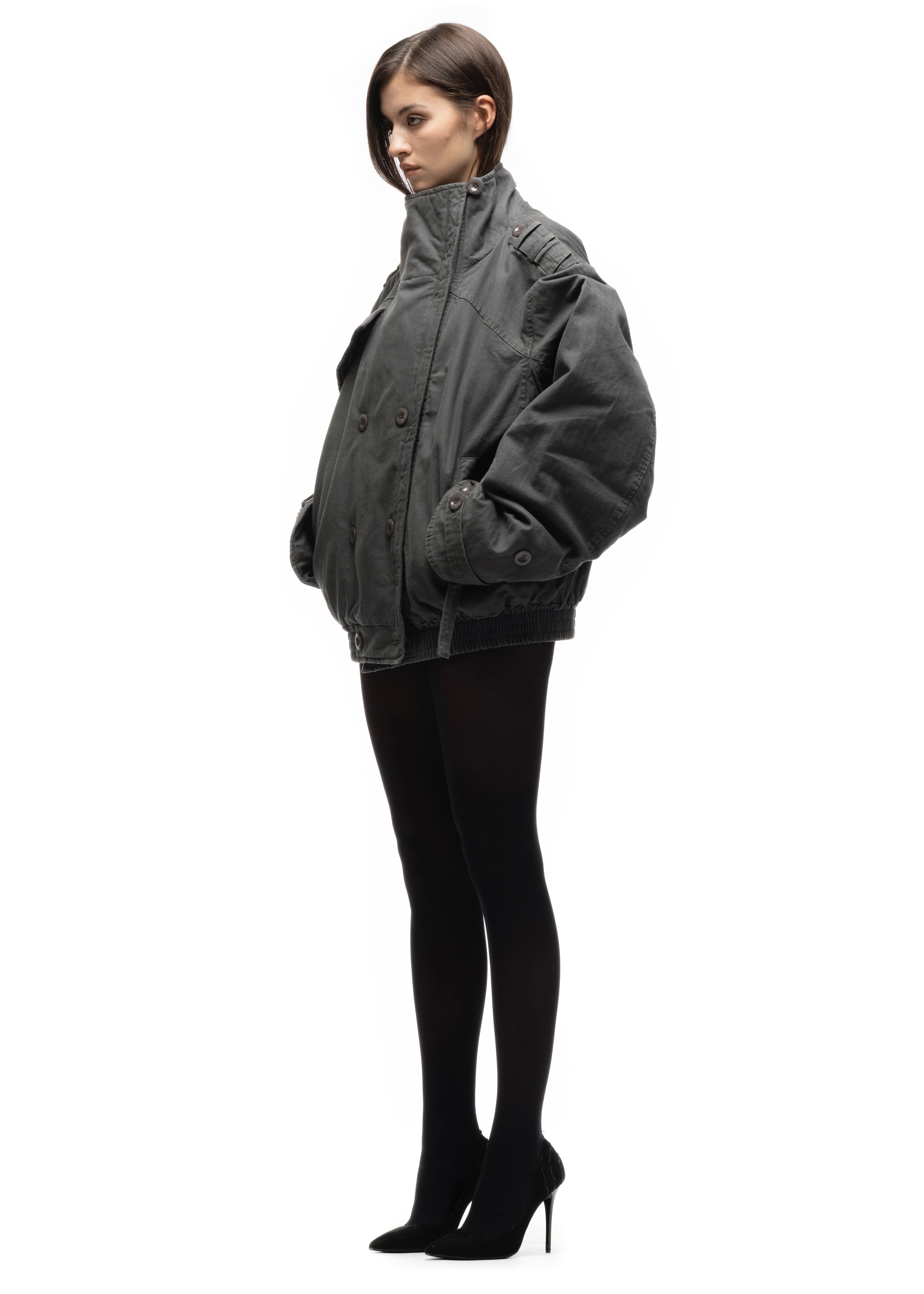 COMBAT PADDED PARKA GREY \u2013 NO⁄FAITH STUDIOS