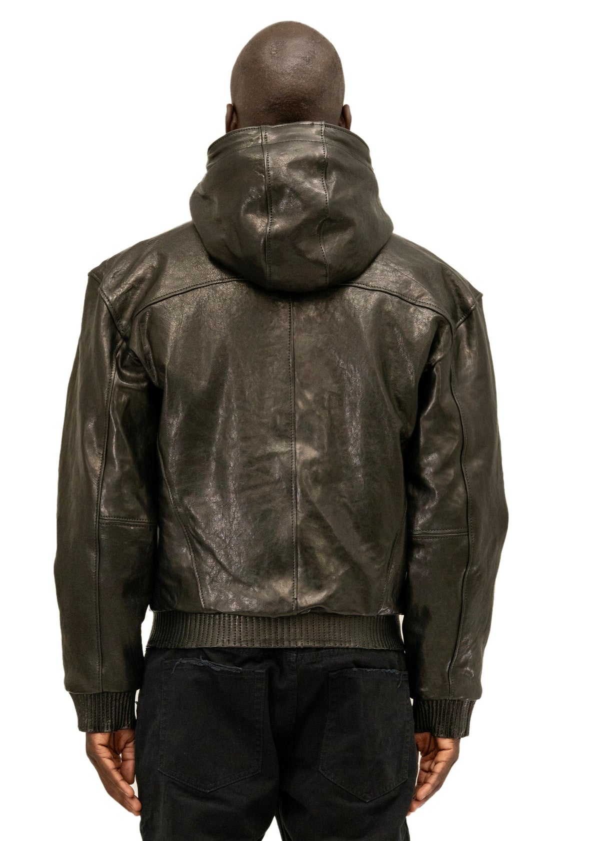 SCAR HOOD LEATHER JACKET