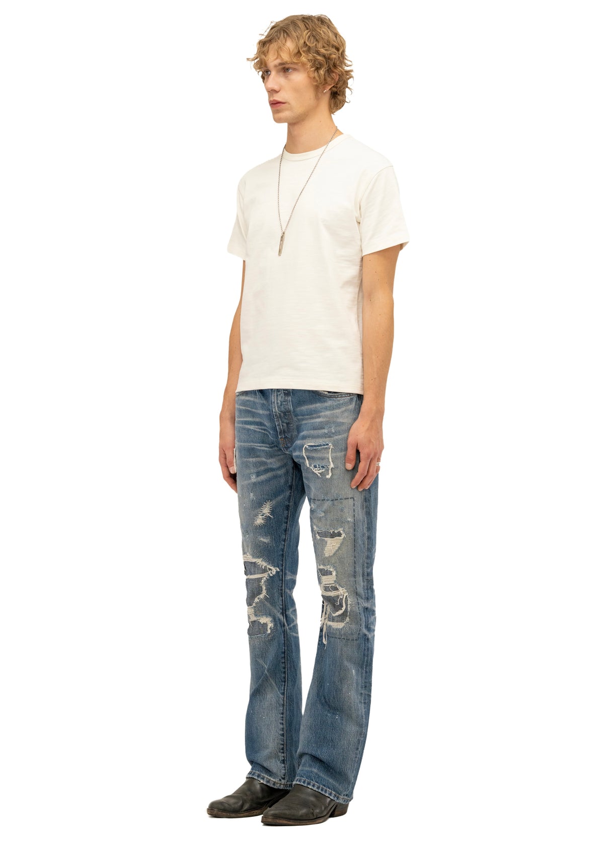 HAND REPAIRED SELVEDGE FITTED BOOTCUT DENIM