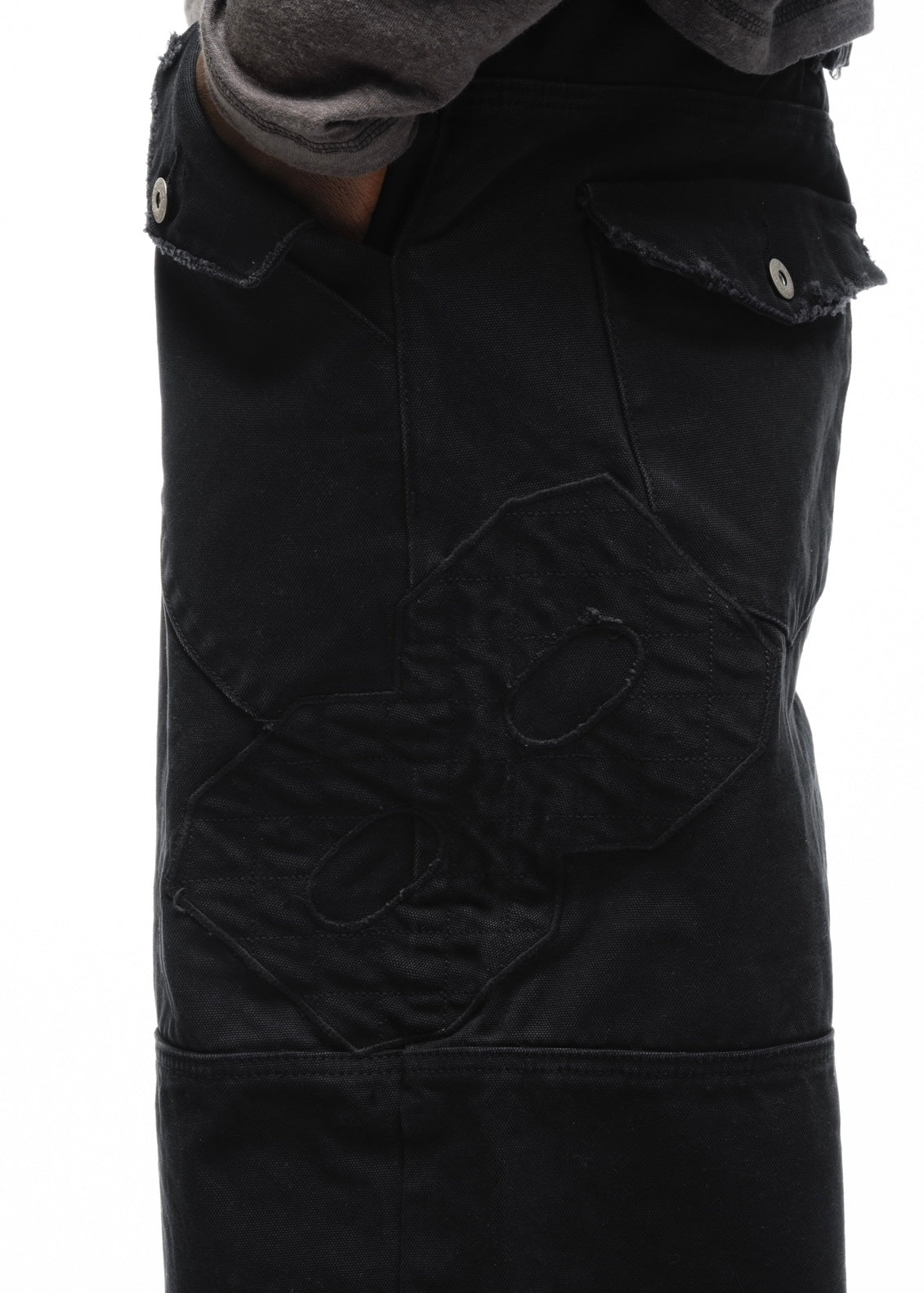 F8 REWORKED PANTS BLACK