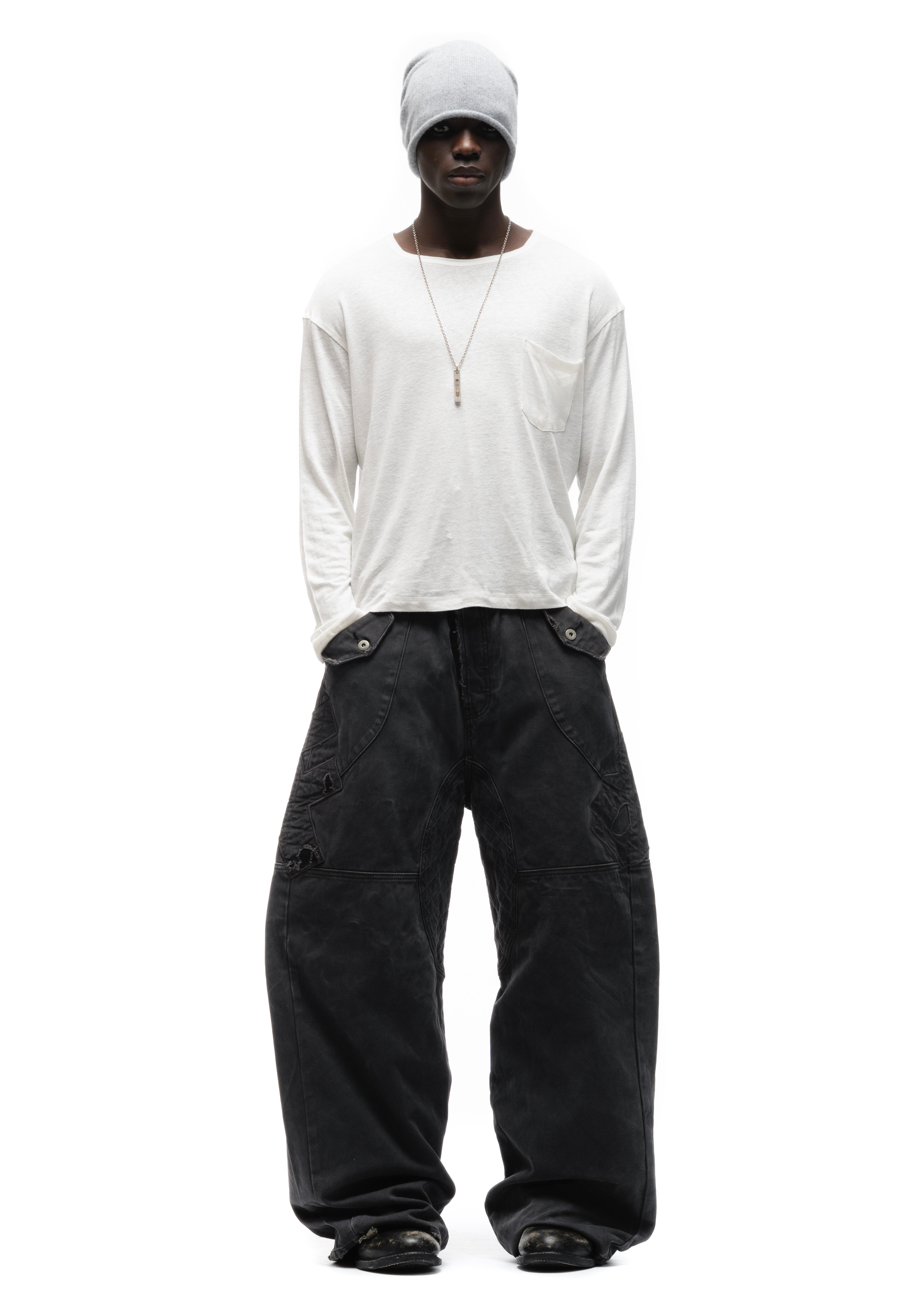 F8 REWORKED PANTS GREY – NO/FAITH STUDIOS