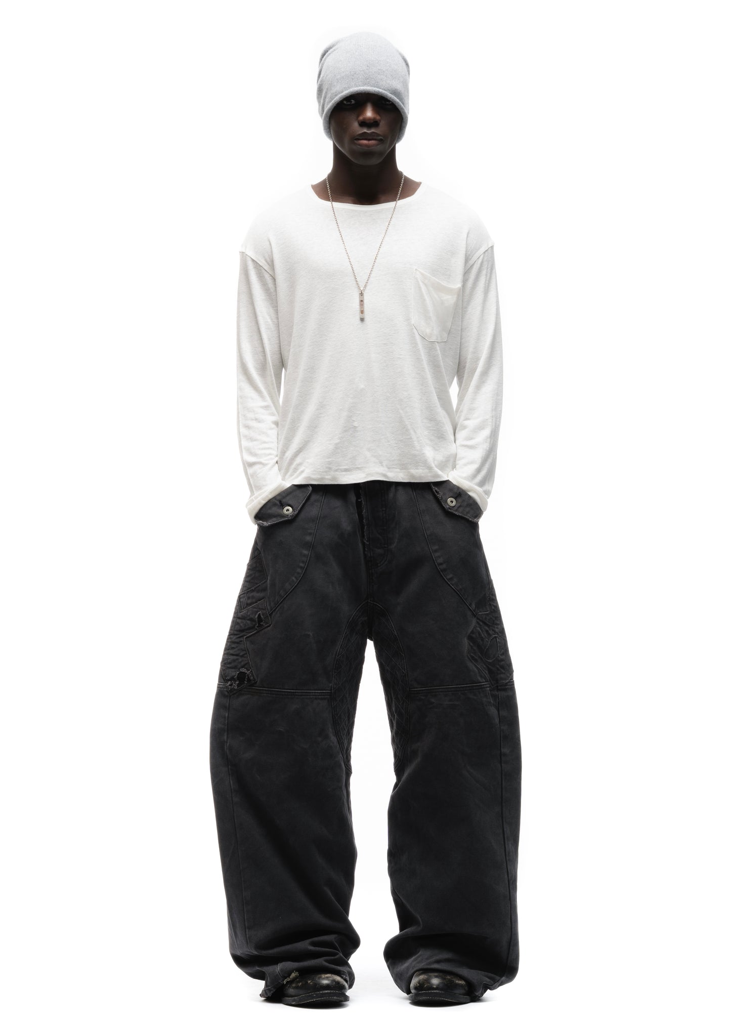 F8 REWORKED PANTS GREY