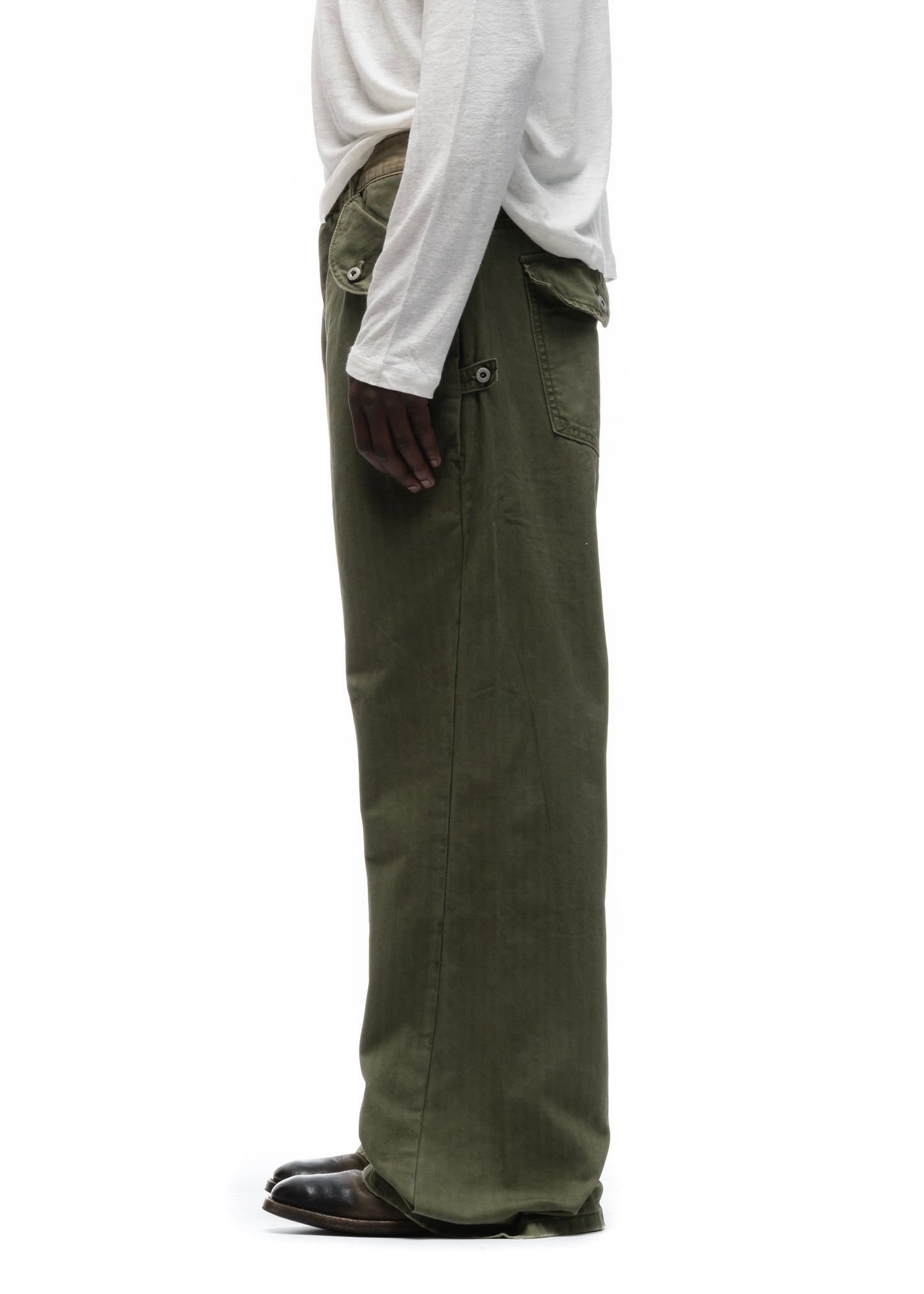 HERRINGBONE CUT KHAKI