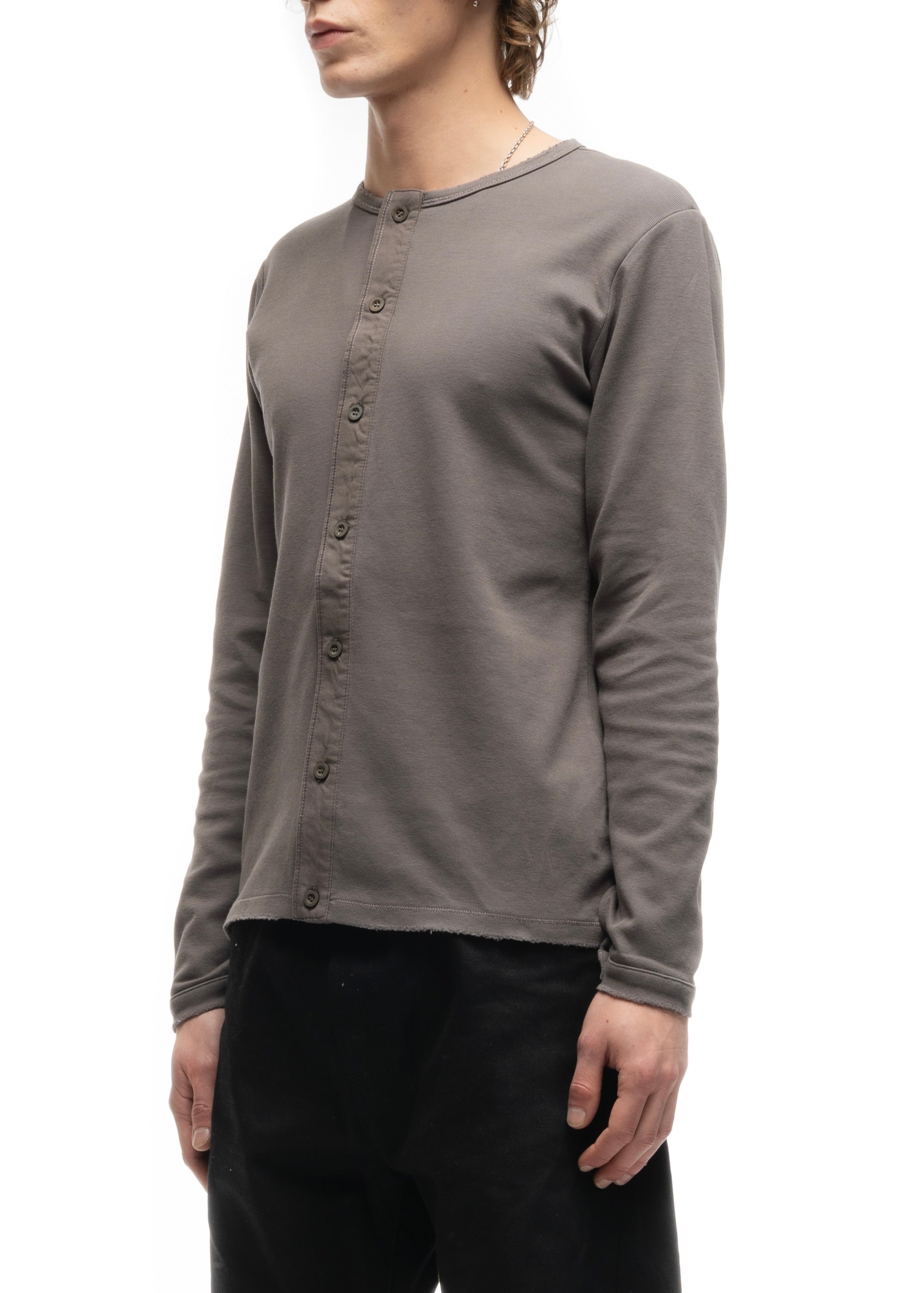 JAPANESE BUTTON-UP CARDIGAN GREY – NO/FAITH STUDIOS