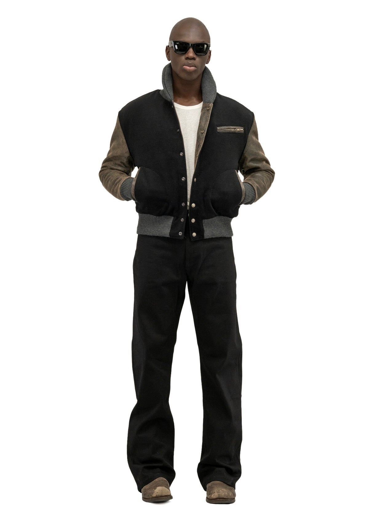 RIDER WOOL LEATHER JACKET